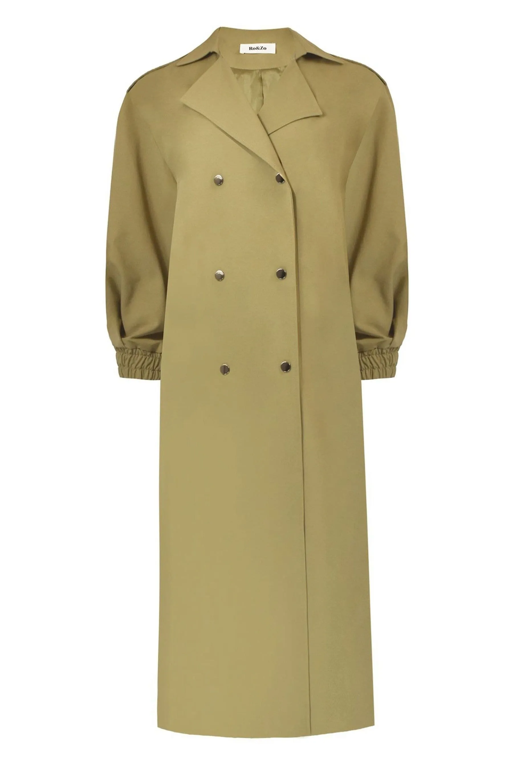 Ro&Zo Green - Petite Trench Coat