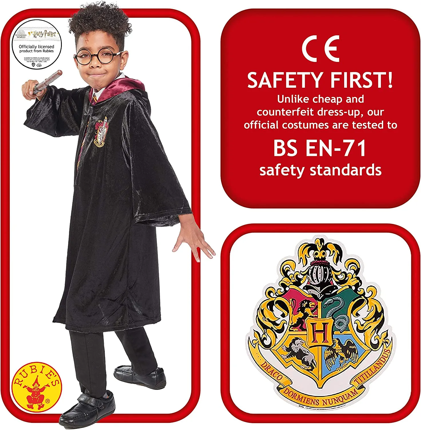 Rubie's COSTUME HARRY POTTER DELUXE INF ragazzi, Multicolore, anni, 640872 9-10
