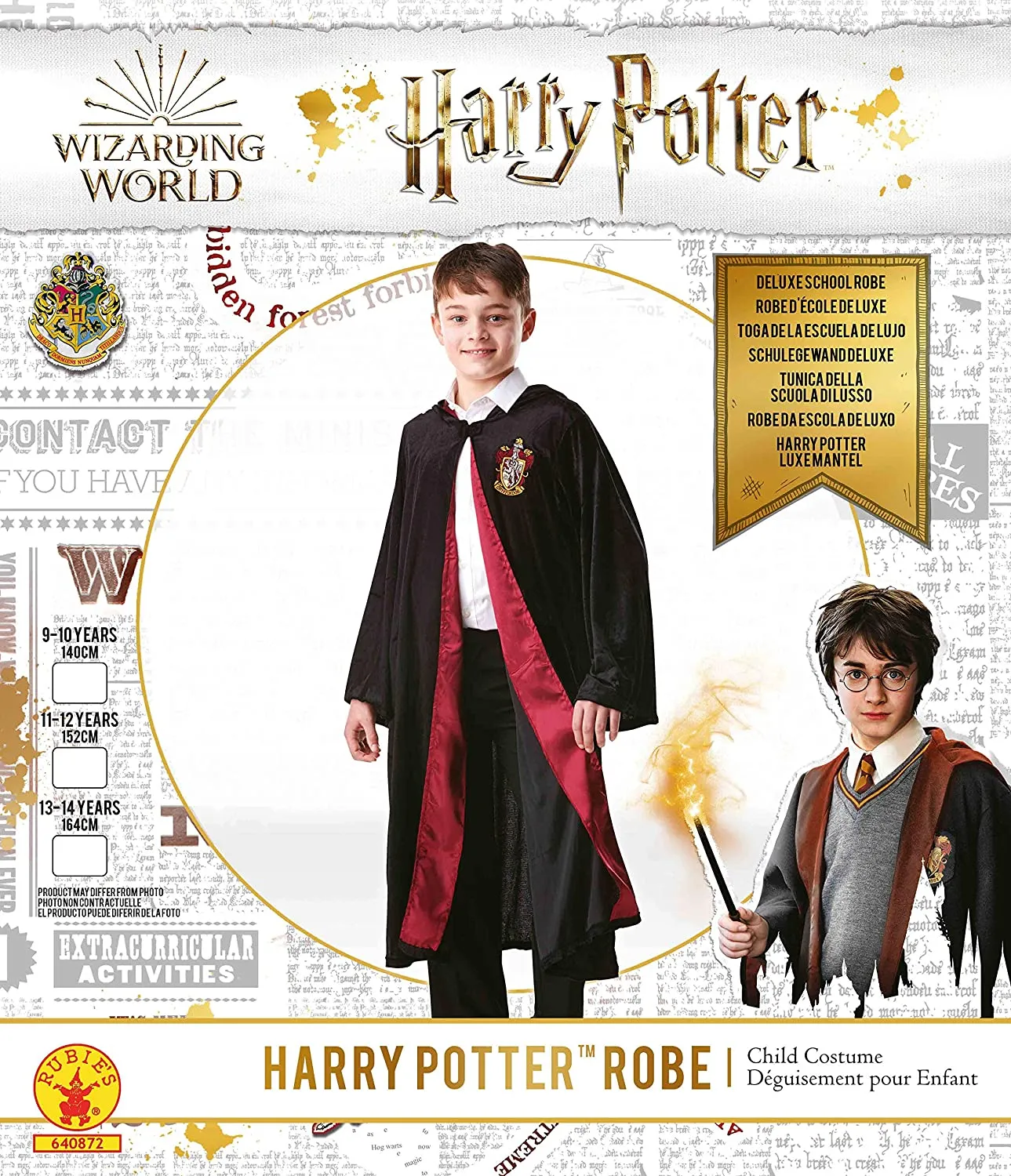 Rubie's COSTUME HARRY POTTER DELUXE INF ragazzi, Multicolore, anni, 640872 9-10