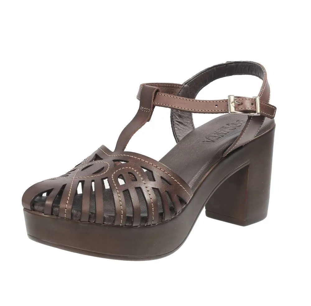 Sandali in Pelle con tacco