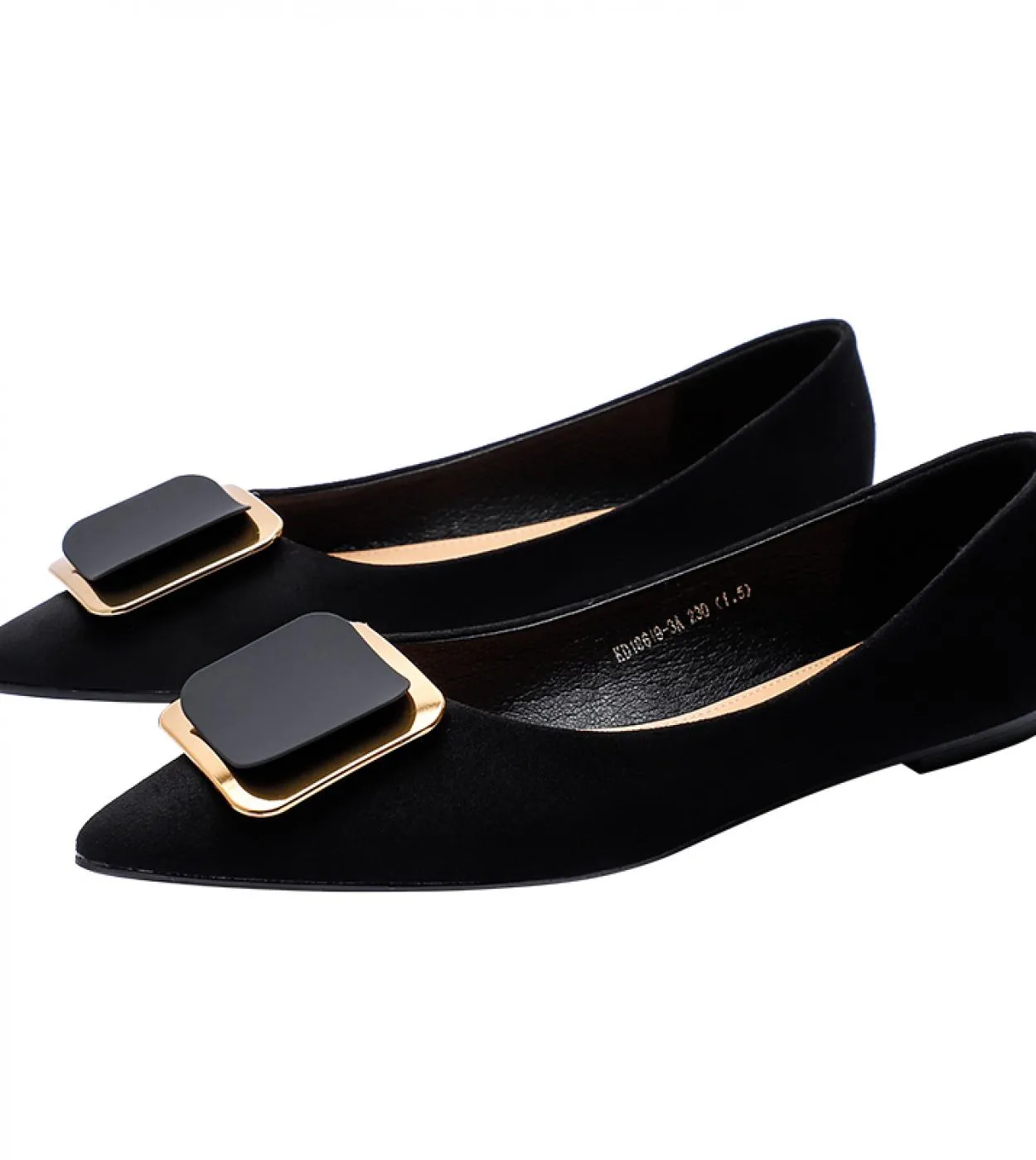 Scarpe basse di marca Scarpe da donna Flock Ballerine con suola morbida Scarpe da donna con punta a punta Scarpe da sposa da dam