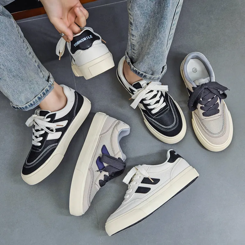 Scarpe da allenamento casual piatte in tela moda uomo