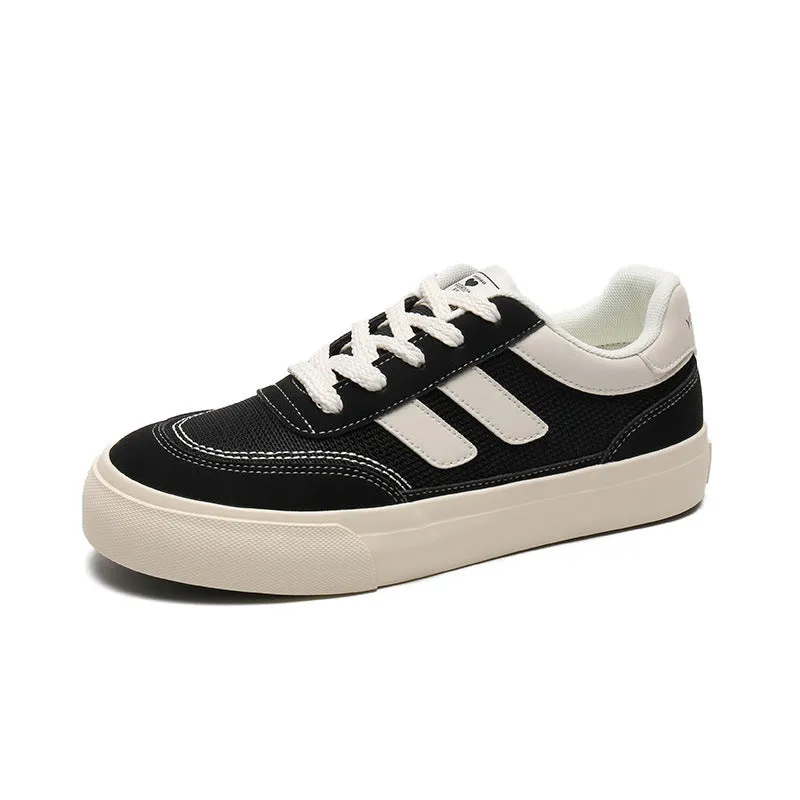 Scarpe da allenamento casual piatte in tela moda uomo