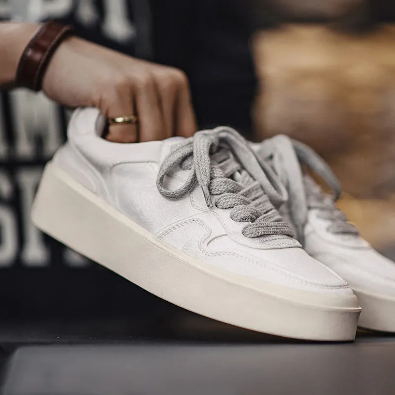 Scarpe da skate in tela casual moda minimalista da uomo