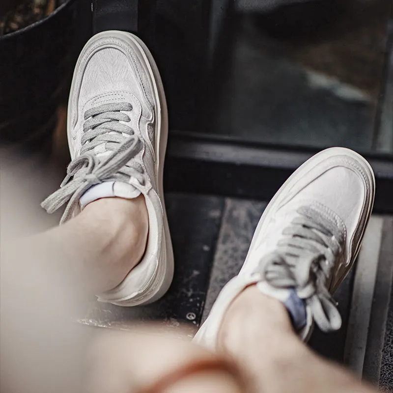 Scarpe da skate in tela casual moda minimalista da uomo