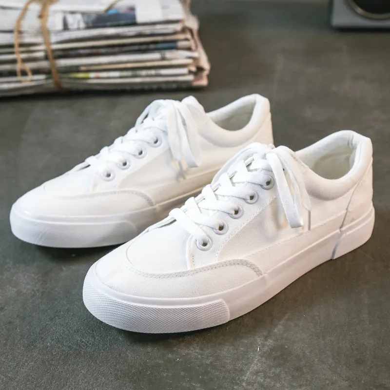 Scarpe da uomo in tela casual piatte pure minimaliste