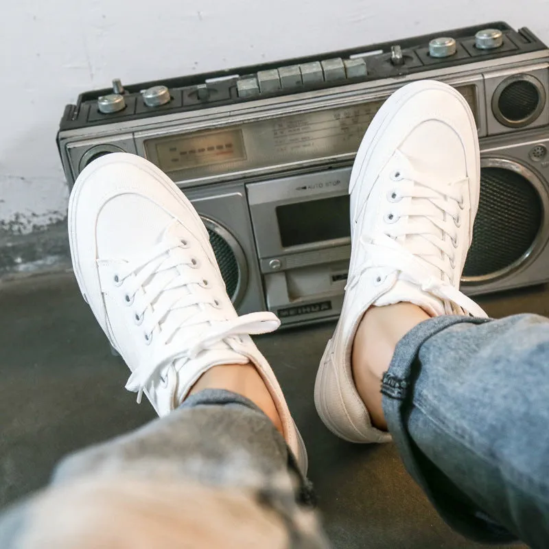 Scarpe da uomo in tela casual piatte pure minimaliste