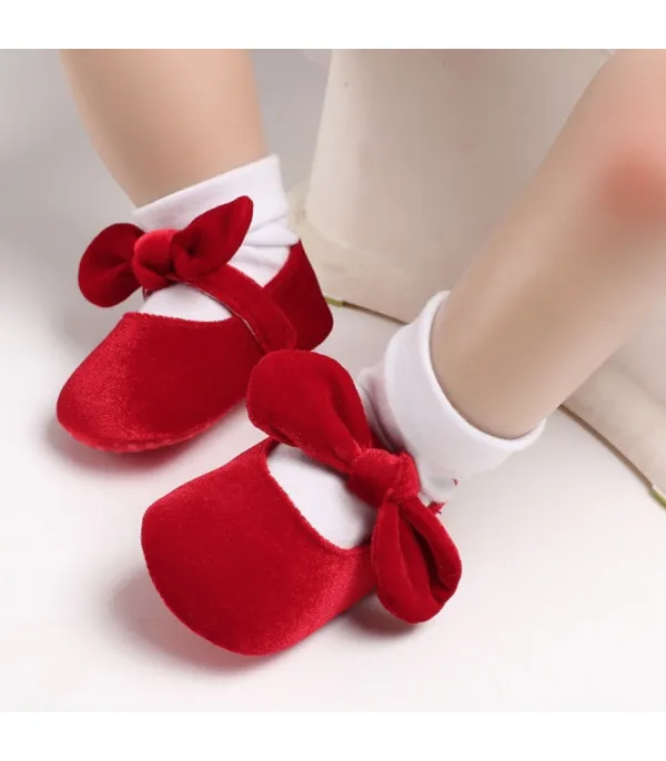 Scarpette e fascia velluto Baby
