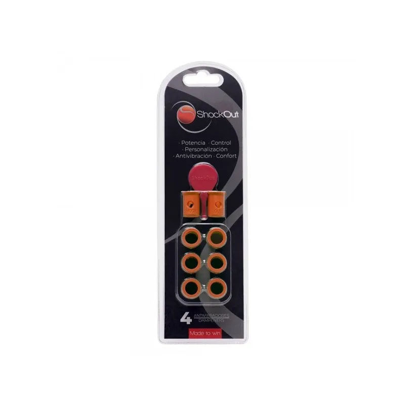 SHOCKOUT DAMPERS ANTI VIBRAZIONI PADEL PER PALA RACCHETTA PADDLE TENNIS - ARANCIONE