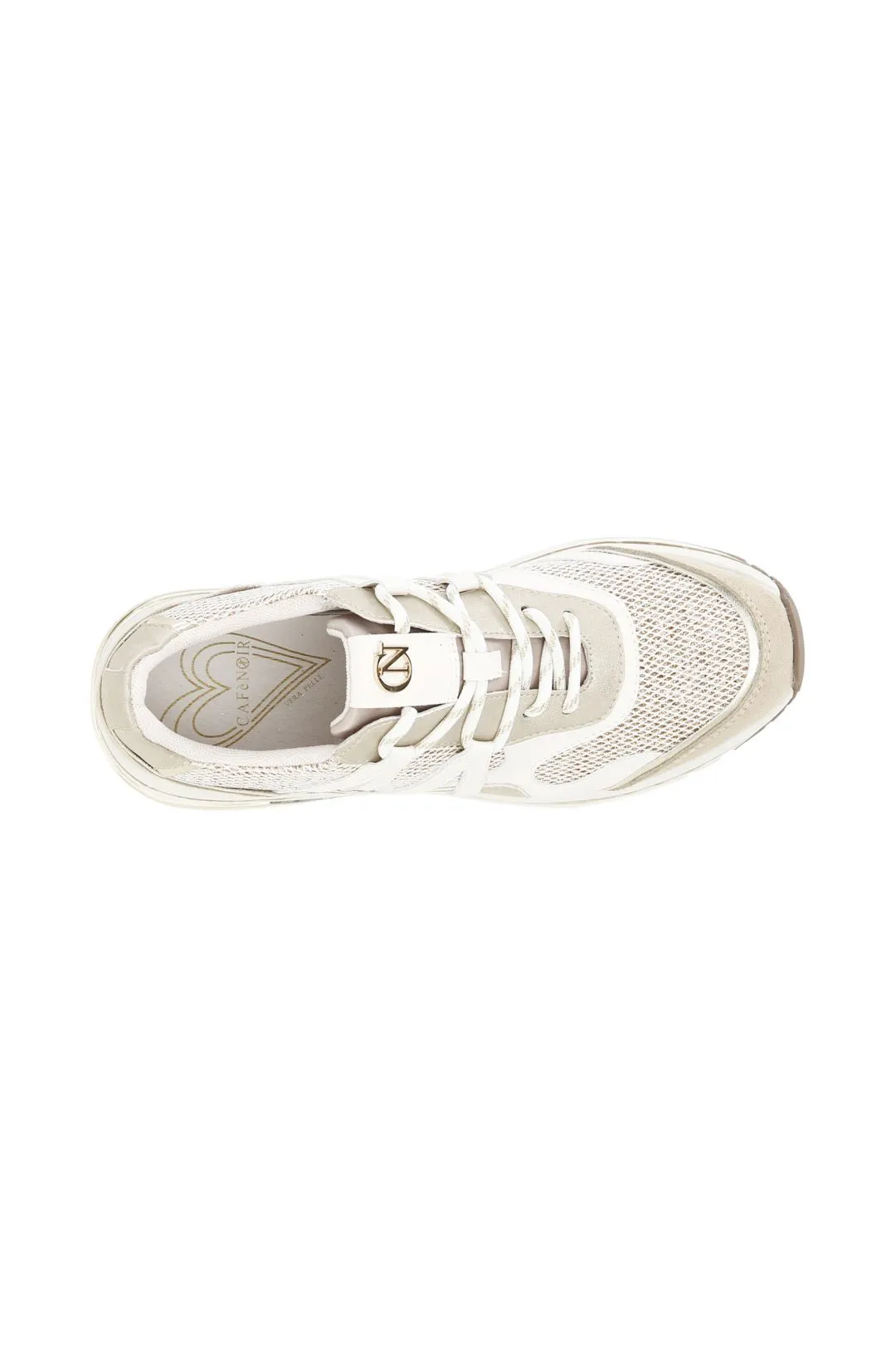 sneakers alte in tessuto mesh ed inserti laminati