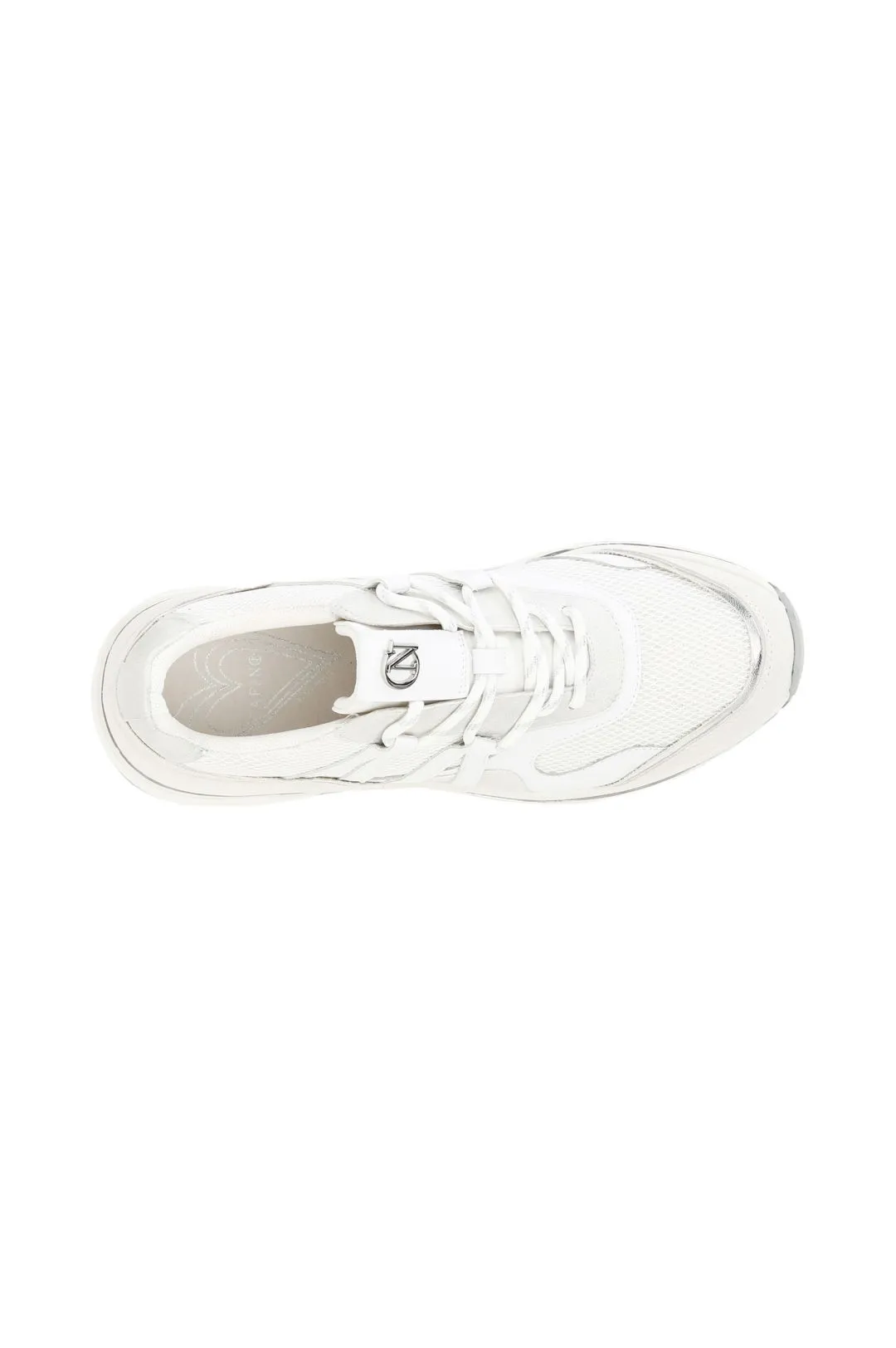 sneakers alte in tessuto mesh ed inserti laminati
