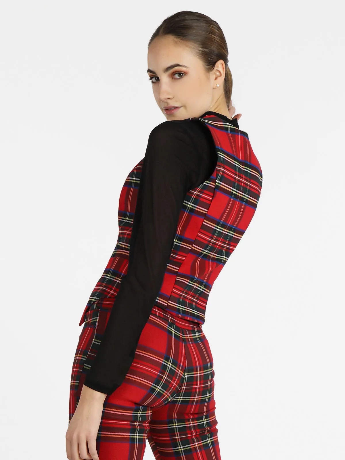 Solada Gilet femme écossais