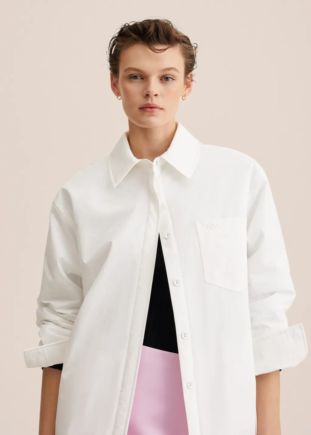 Sovracamicia cotone oversize