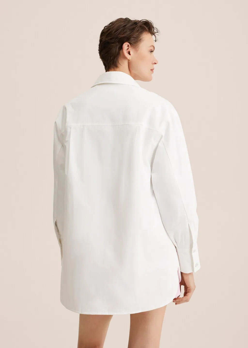 Sovracamicia cotone oversize