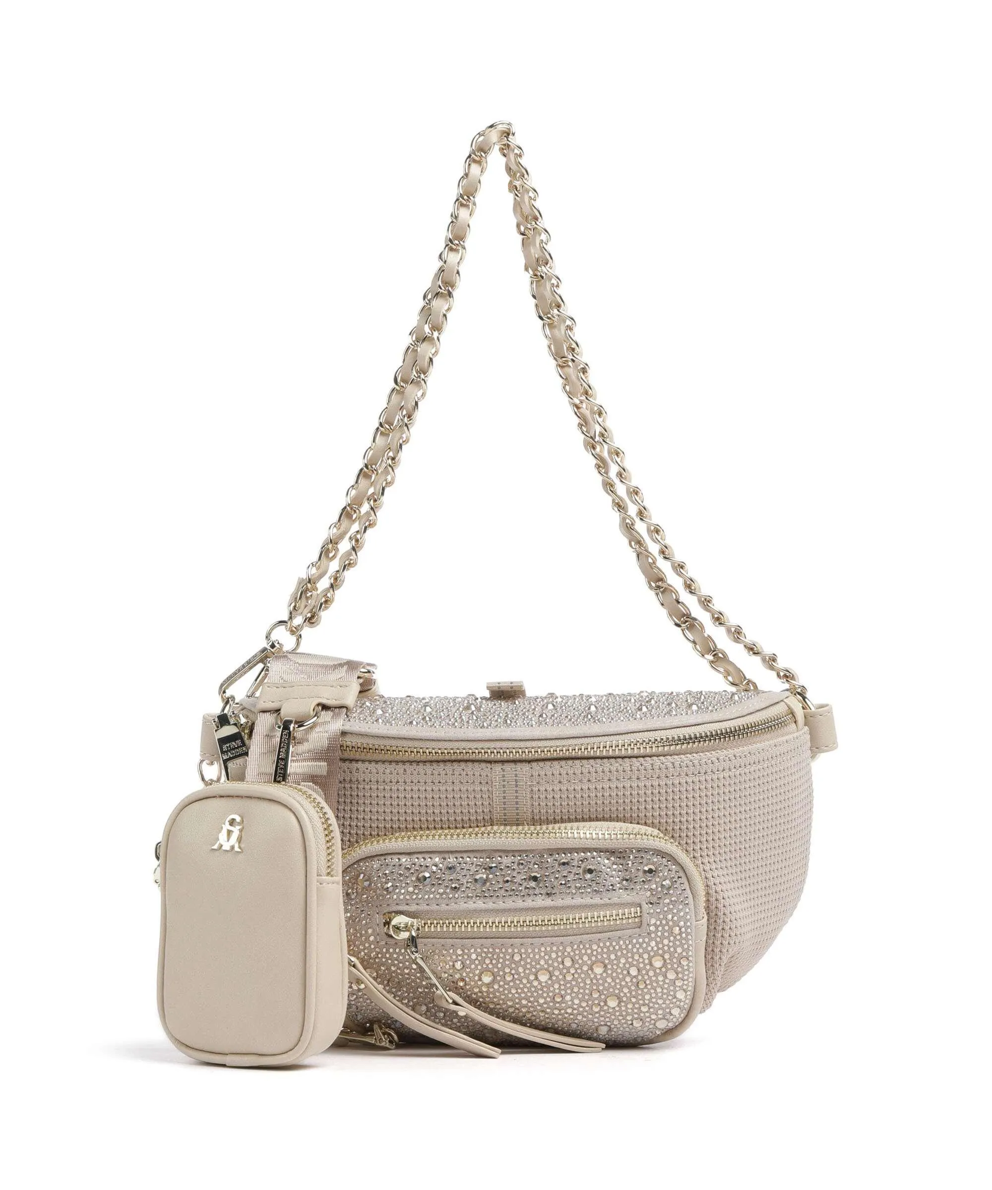  Steve Madden BMAXIMA Borsa a tracolla poliuretano, poliestere beige  