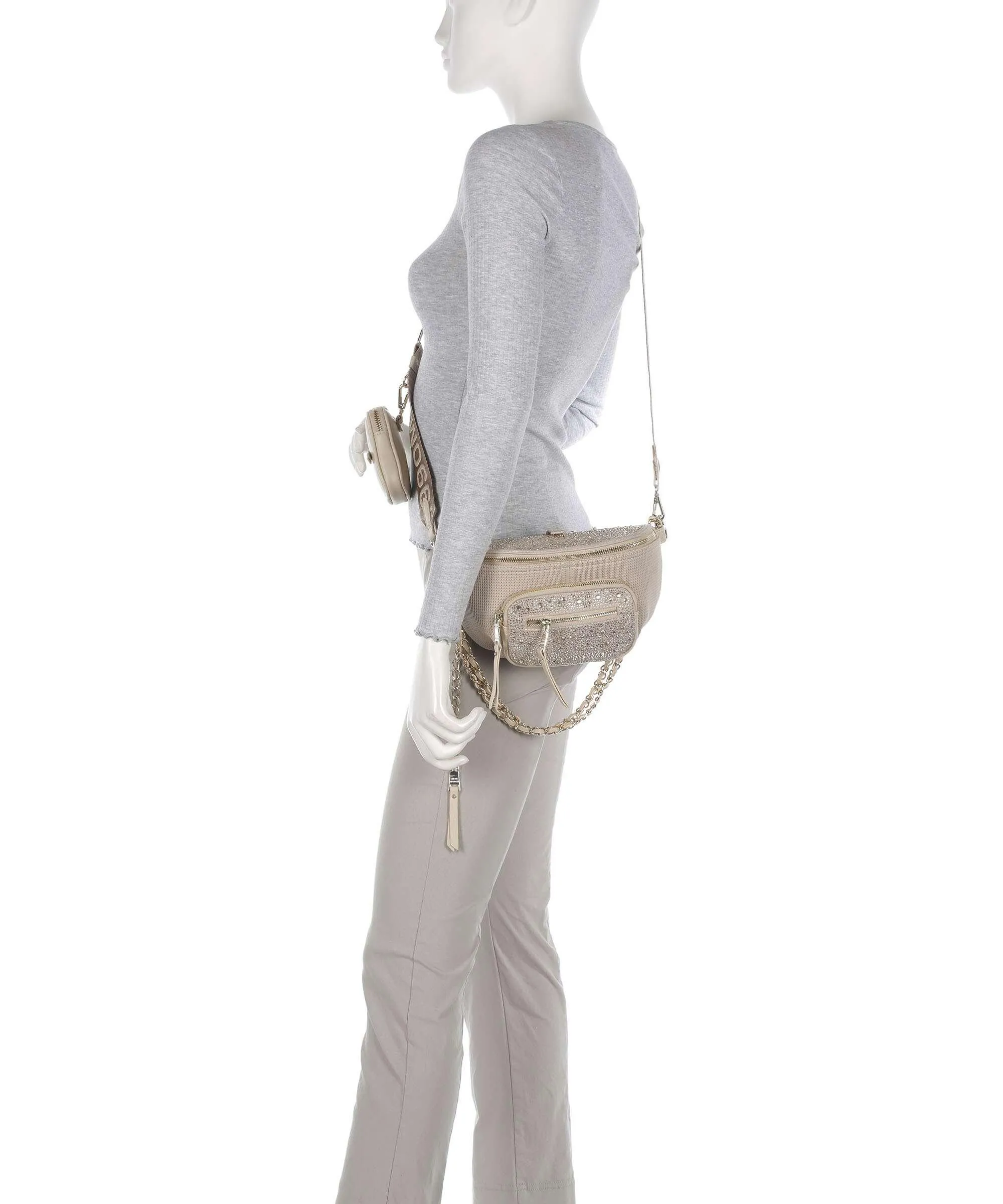  Steve Madden BMAXIMA Borsa a tracolla poliuretano, poliestere beige  