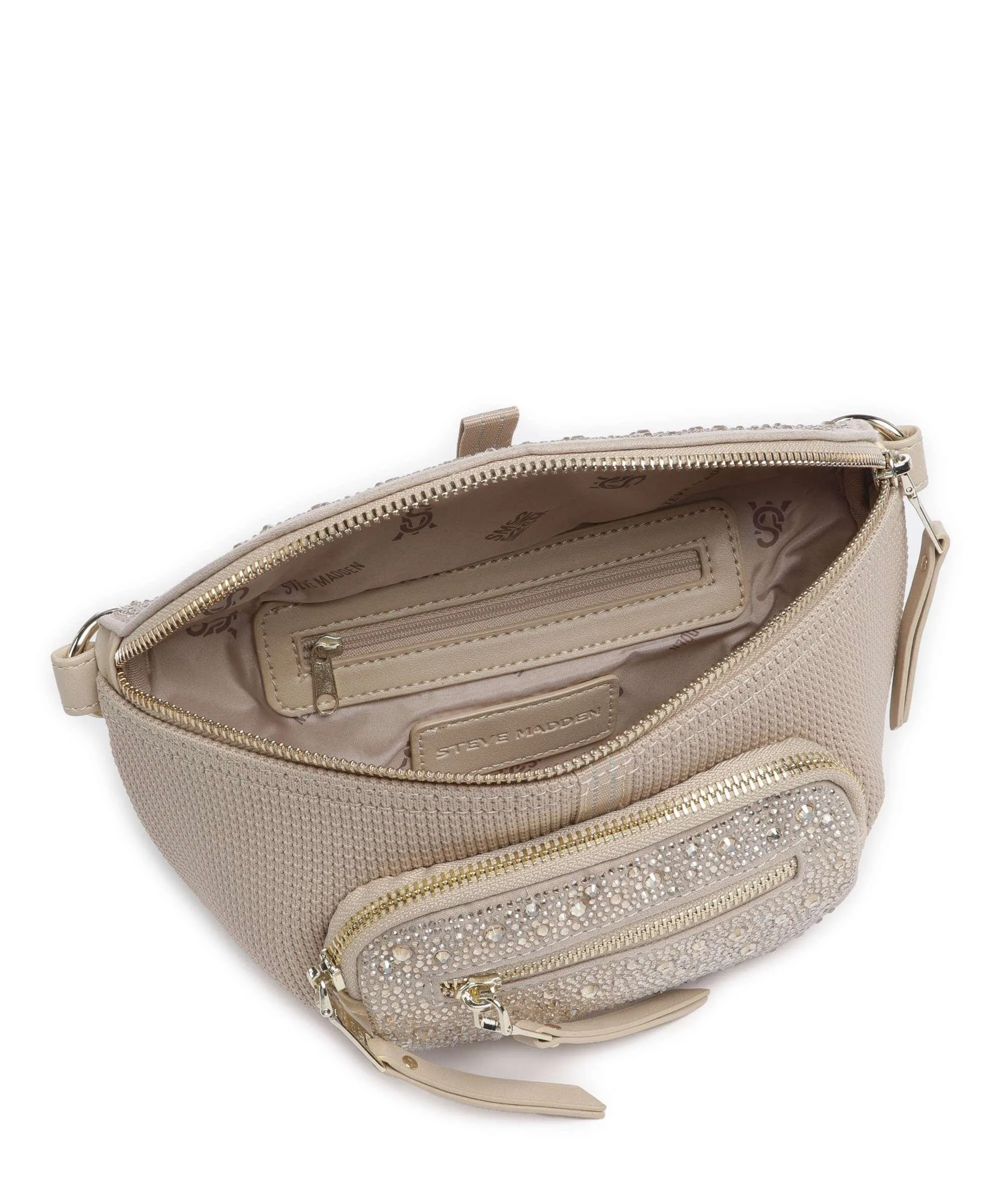  Steve Madden BMAXIMA Borsa a tracolla poliuretano, poliestere beige  