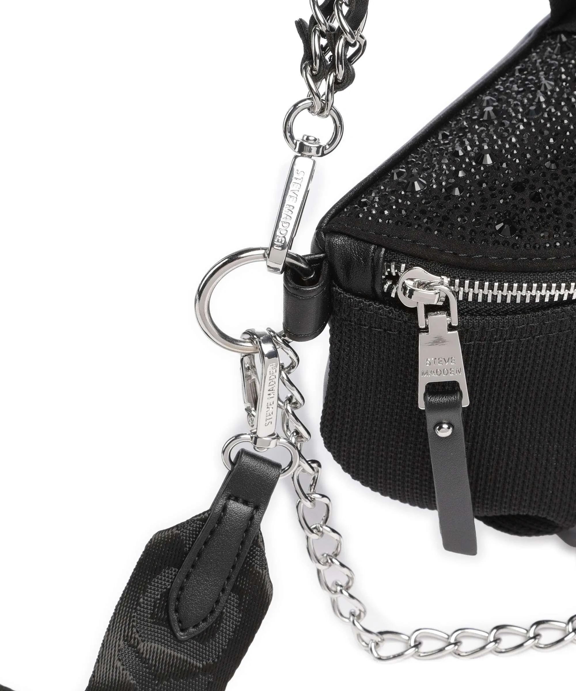  Steve Madden BMAXIMA Borsa a tracolla poliuretano, poliestere nero  