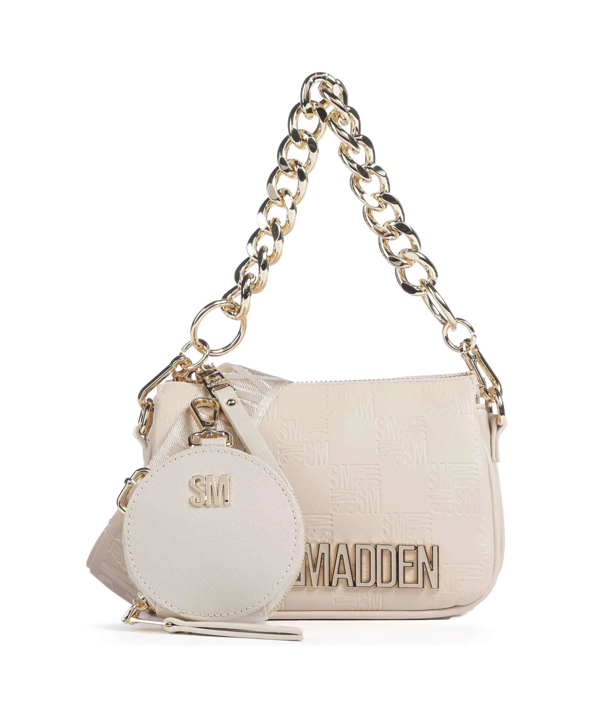  Steve Madden BMINIROY Borsa a tracolla pelle sintetica beige  