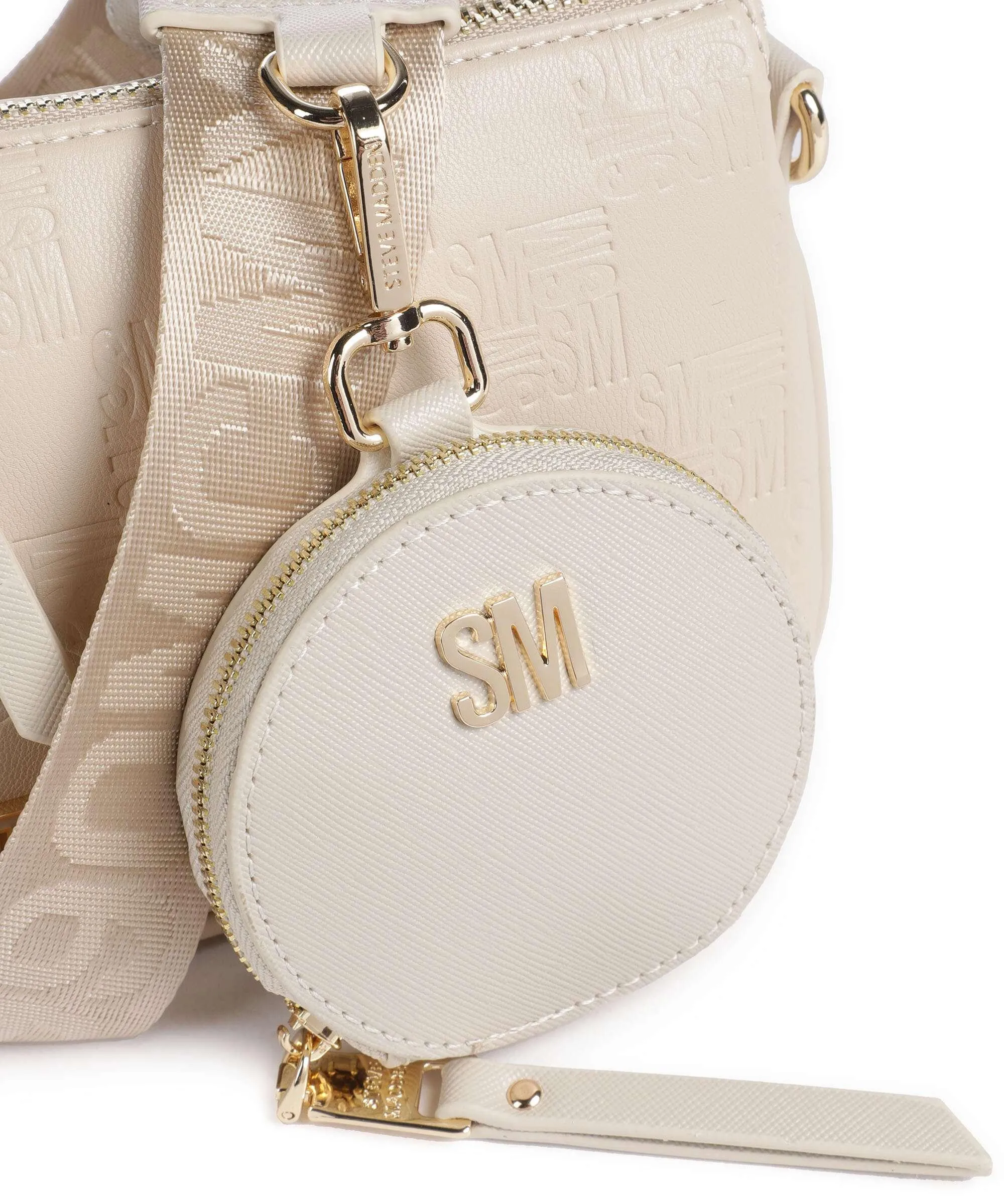  Steve Madden BMINIROY Borsa a tracolla pelle sintetica beige  
