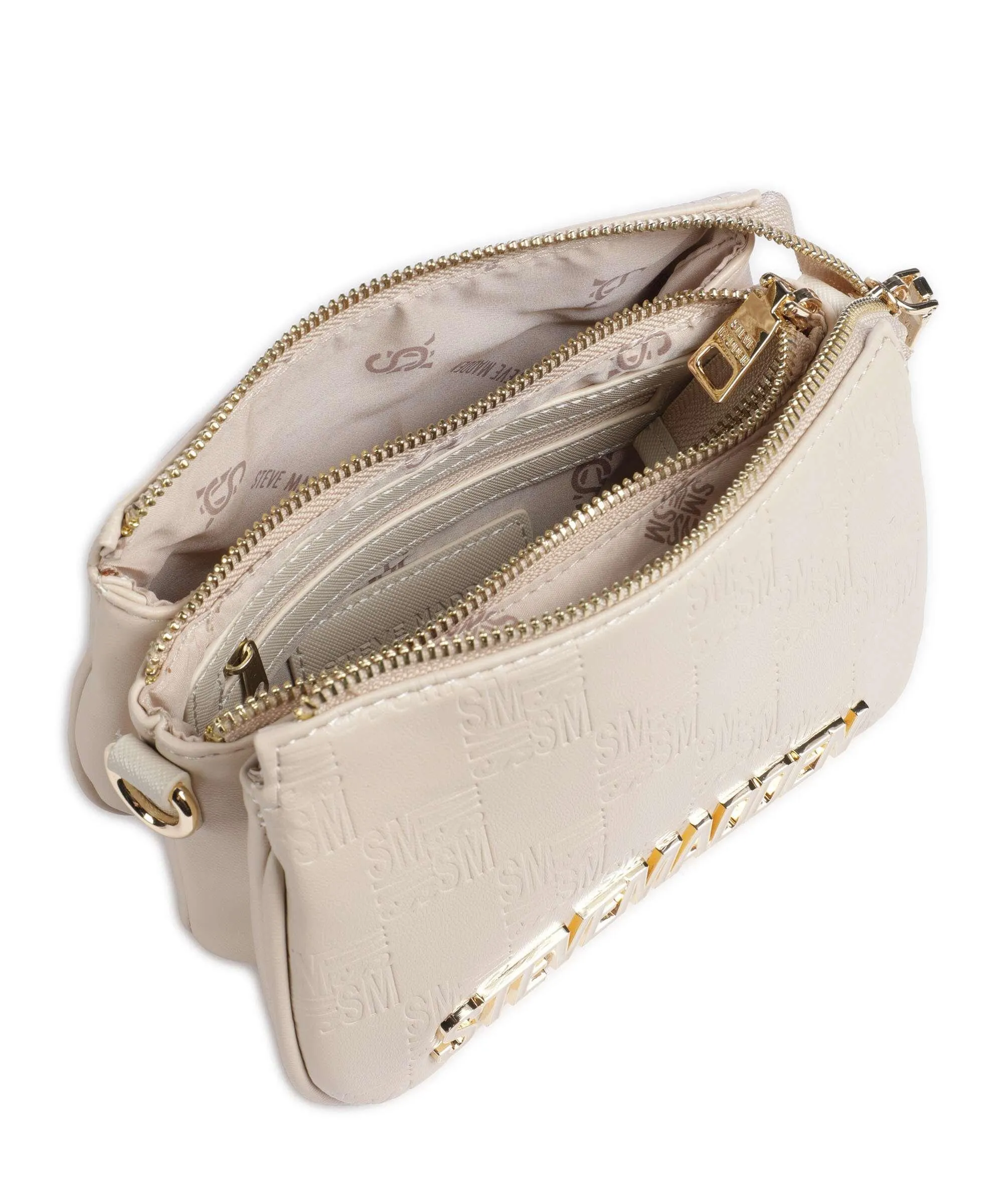  Steve Madden BMINIROY Borsa a tracolla pelle sintetica beige  