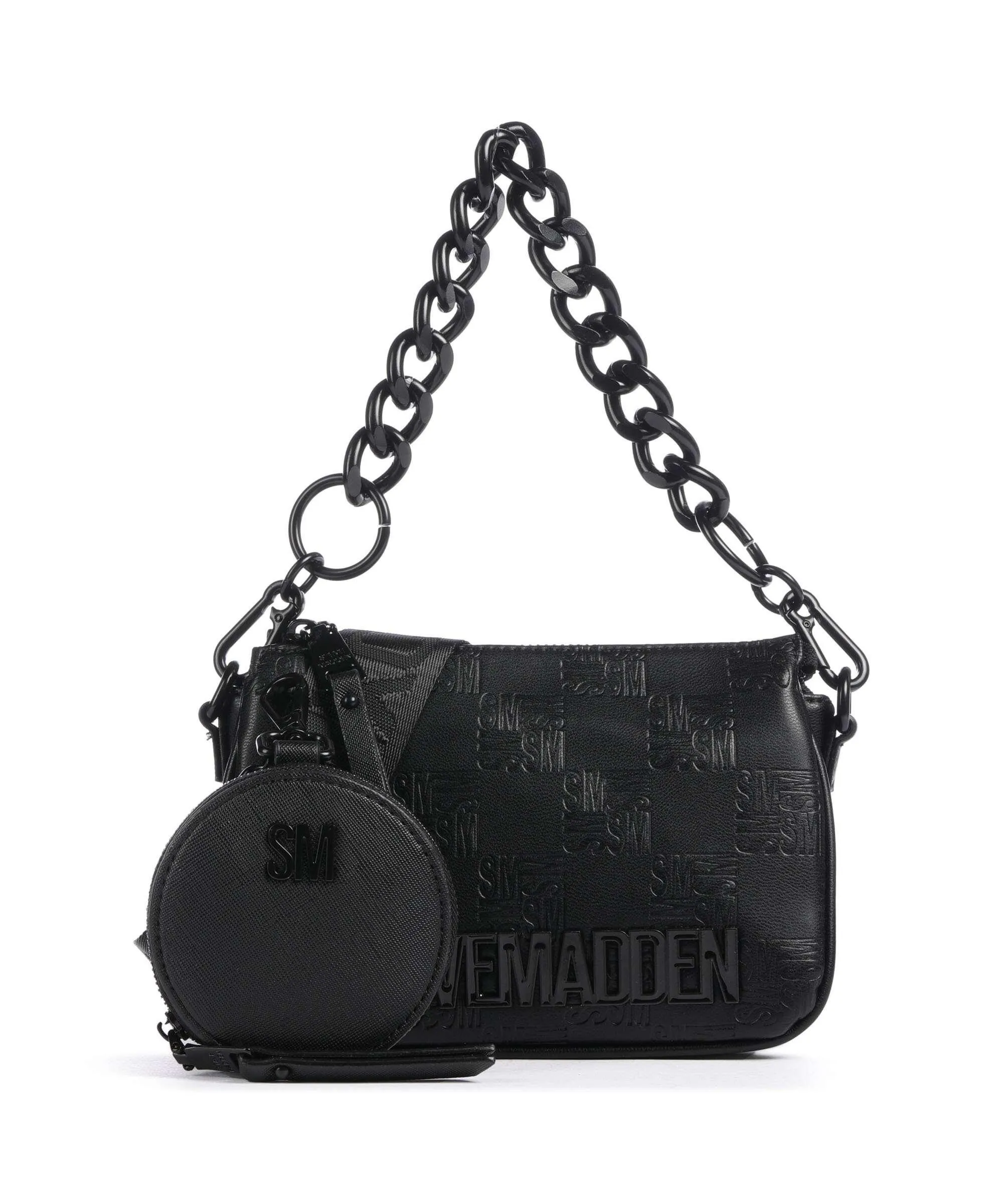  Steve Madden BMINIROY Borsa a tracolla pelle sintetica nero  