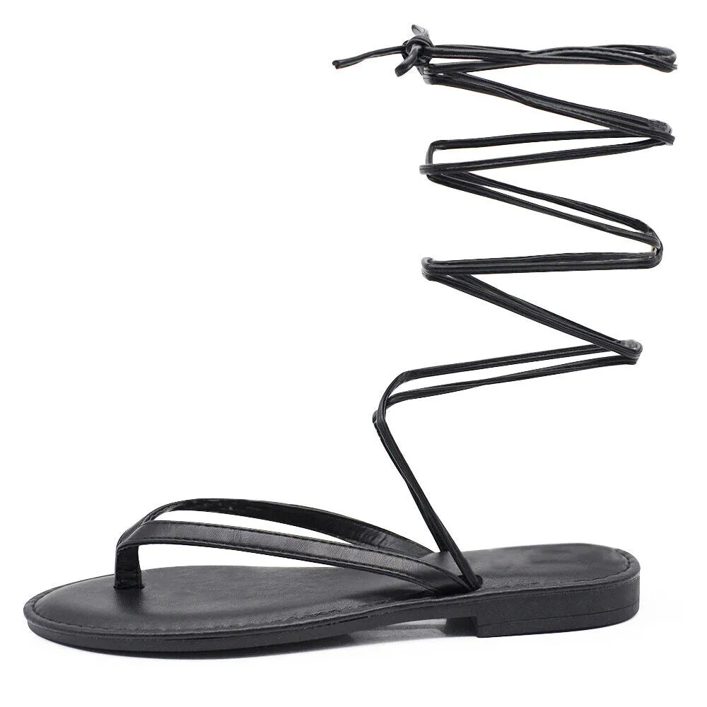 Stivali Estivi Scarpe Sandali Gladiatore Da Donna Schiava Stingati ZZ-2216