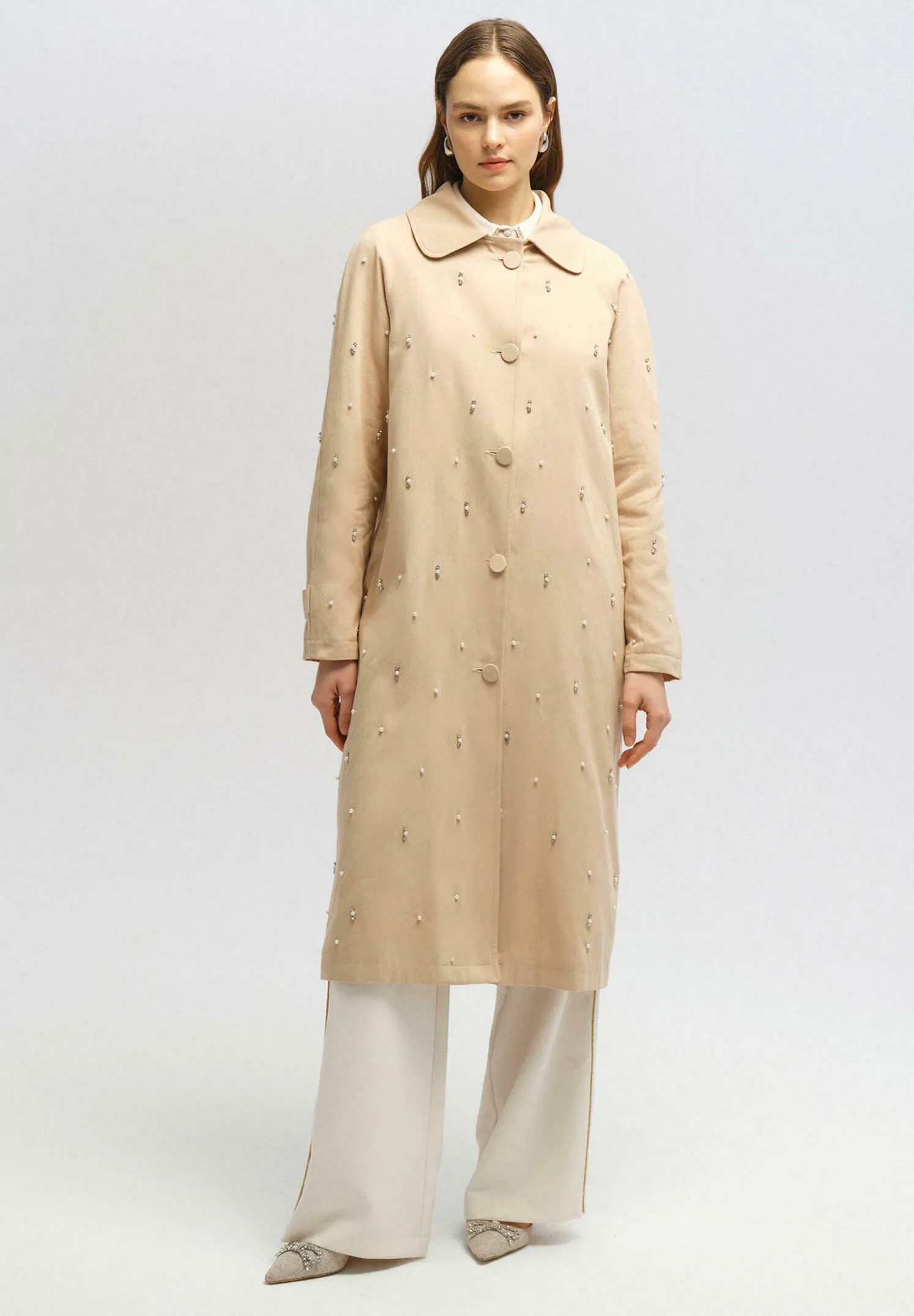 STONE-EMBELLISHED - Trench