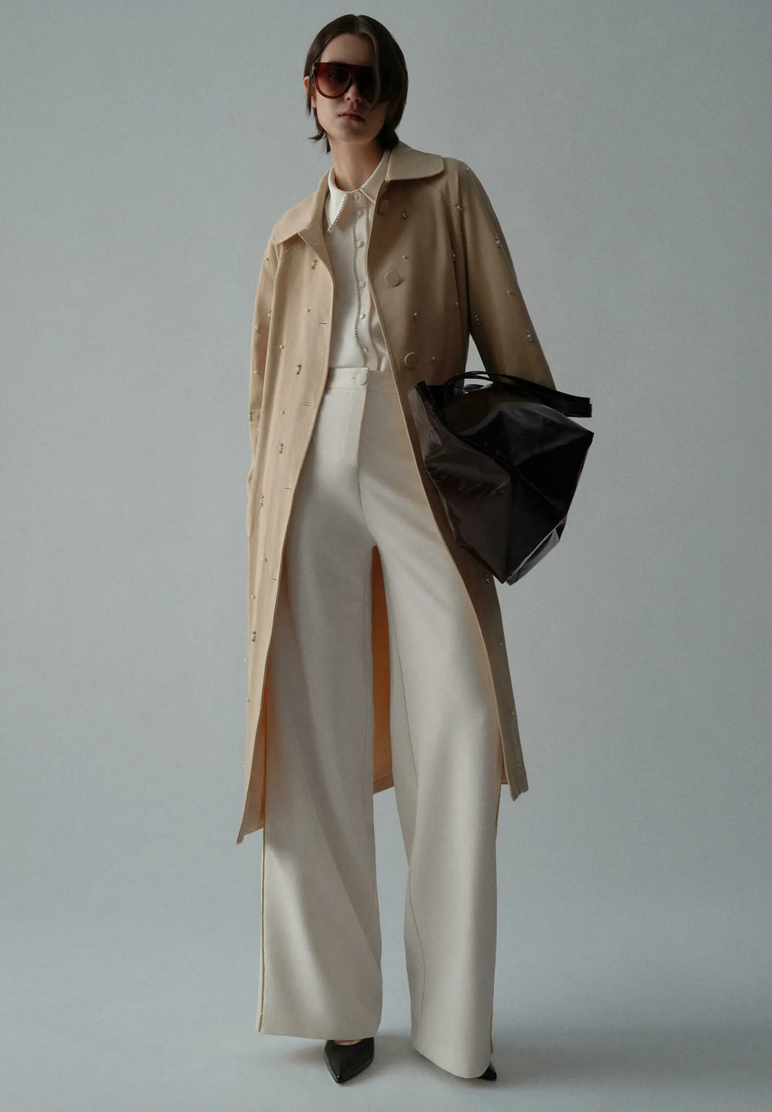 STONE-EMBELLISHED - Trench