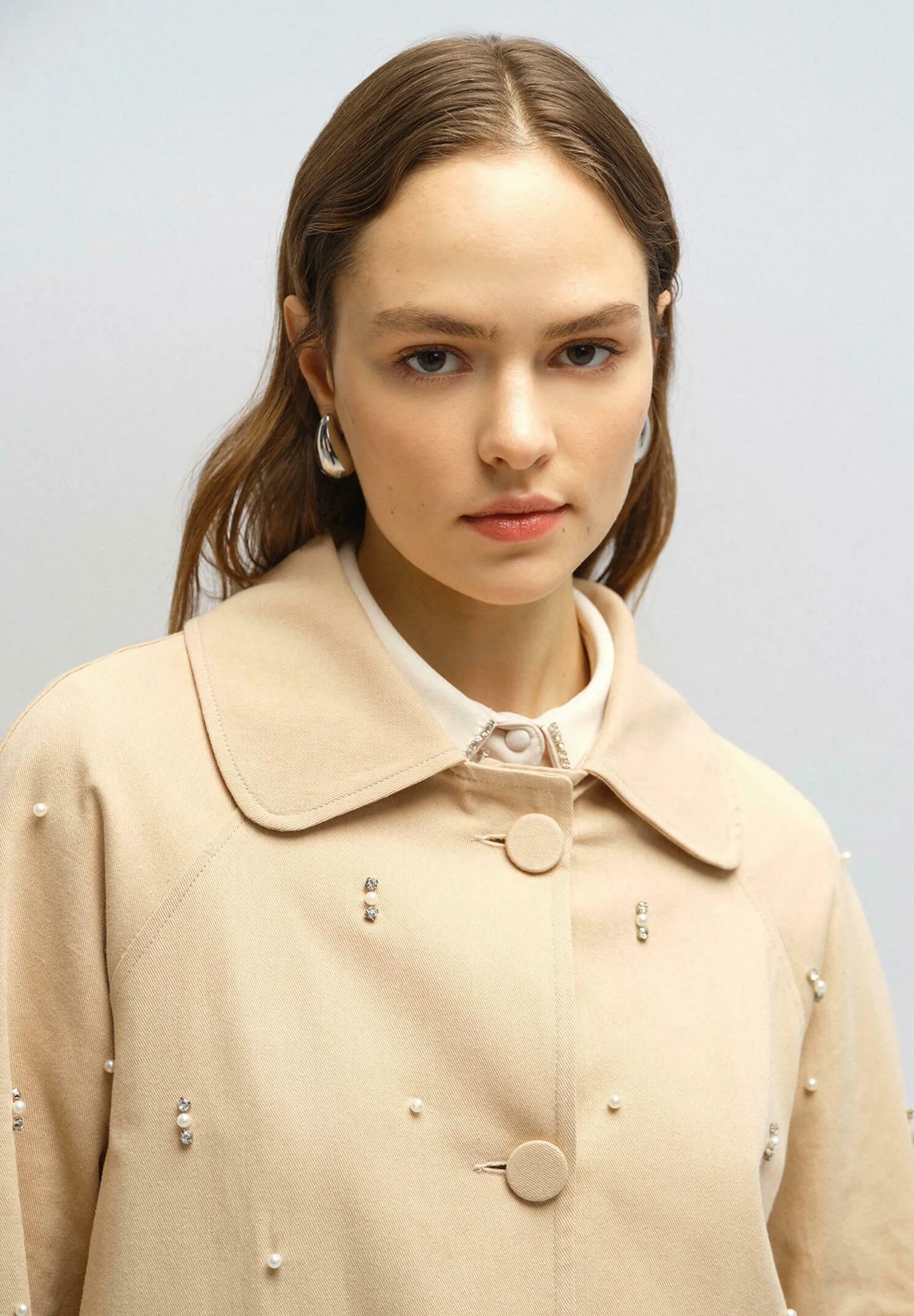 STONE-EMBELLISHED - Trench