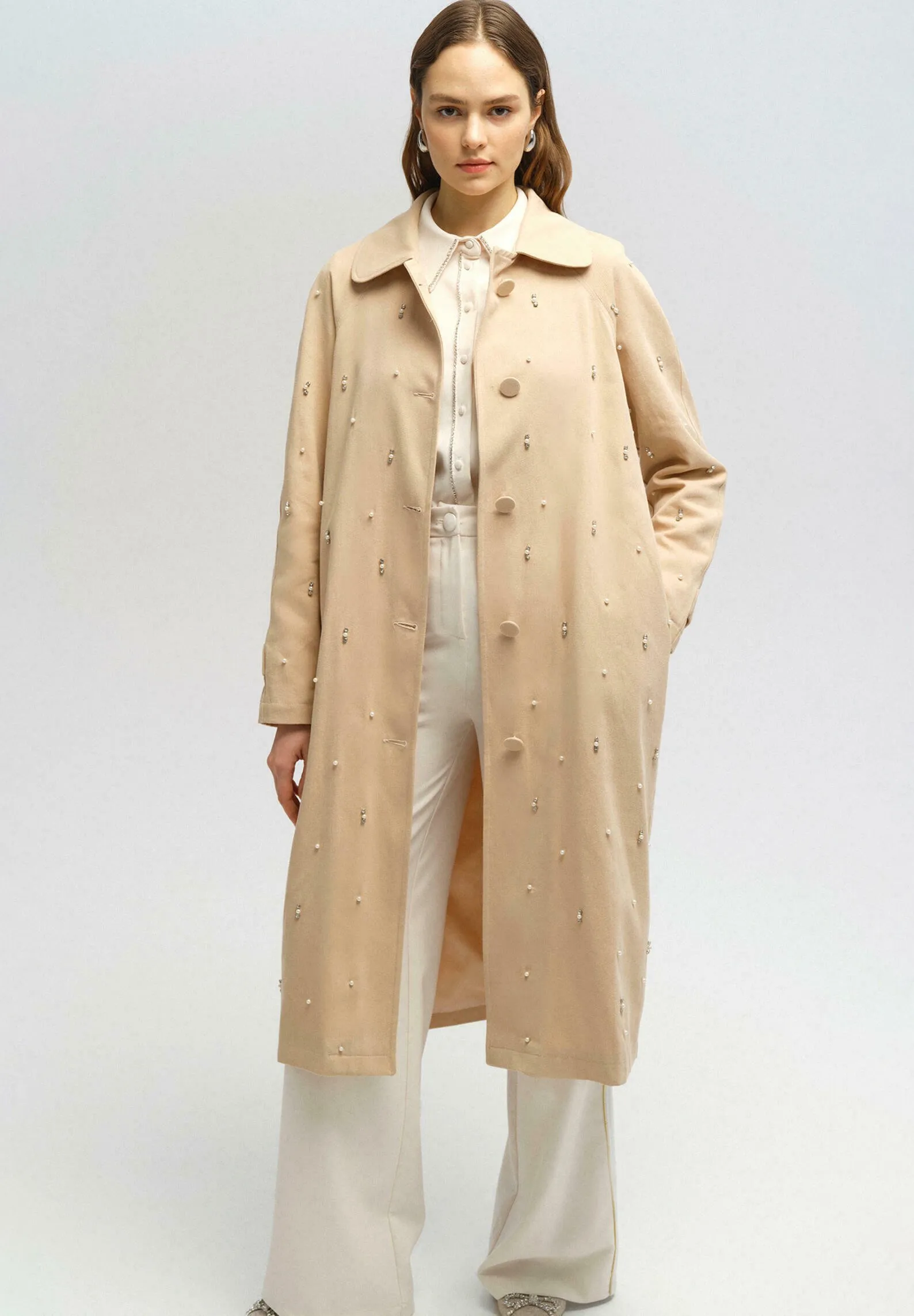STONE-EMBELLISHED - Trench