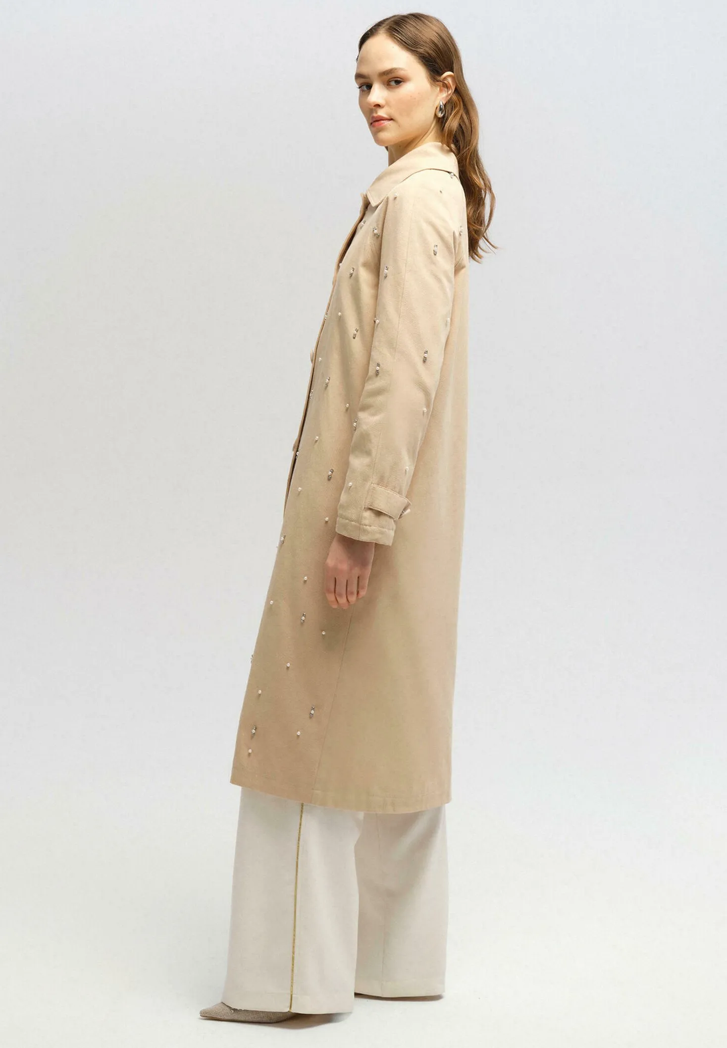 STONE-EMBELLISHED - Trench