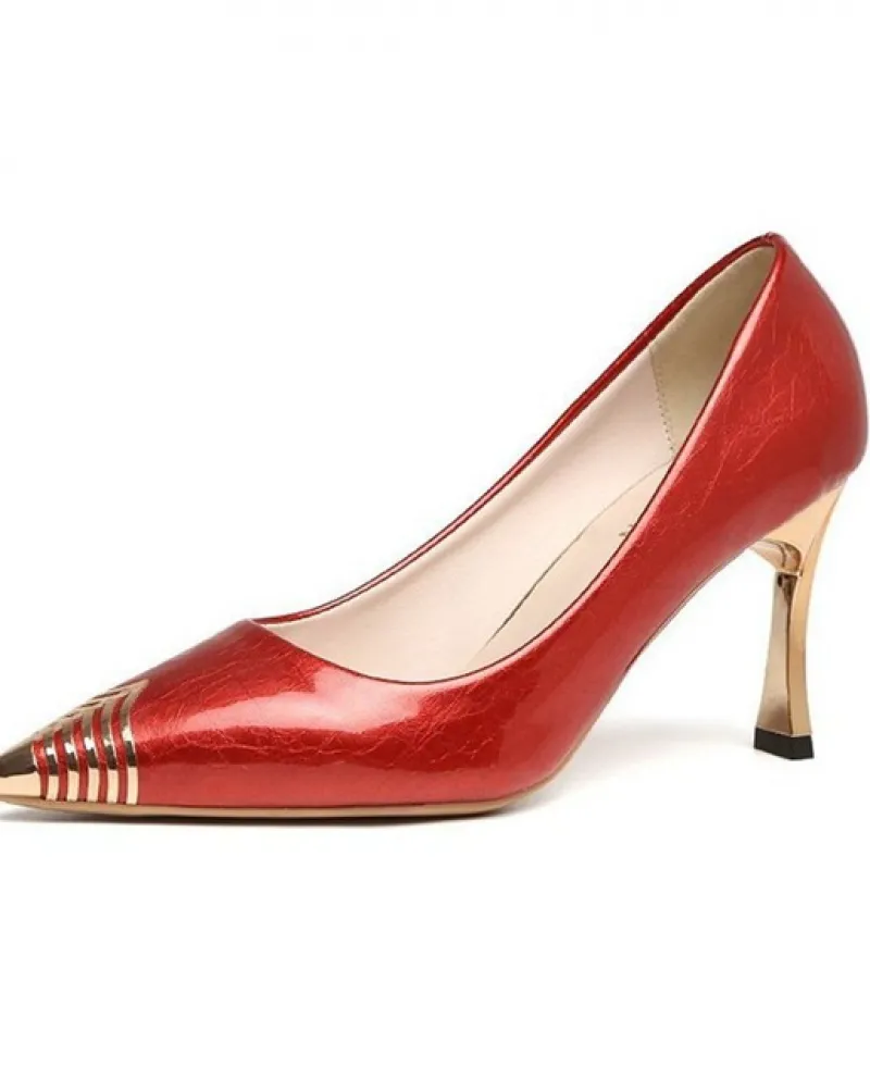 Tacchi alti Le nuove scarpe da donna da sposa di moda Scarpe casual da donna traspiranti Tacchi bassi e sottili Pompe da donna S