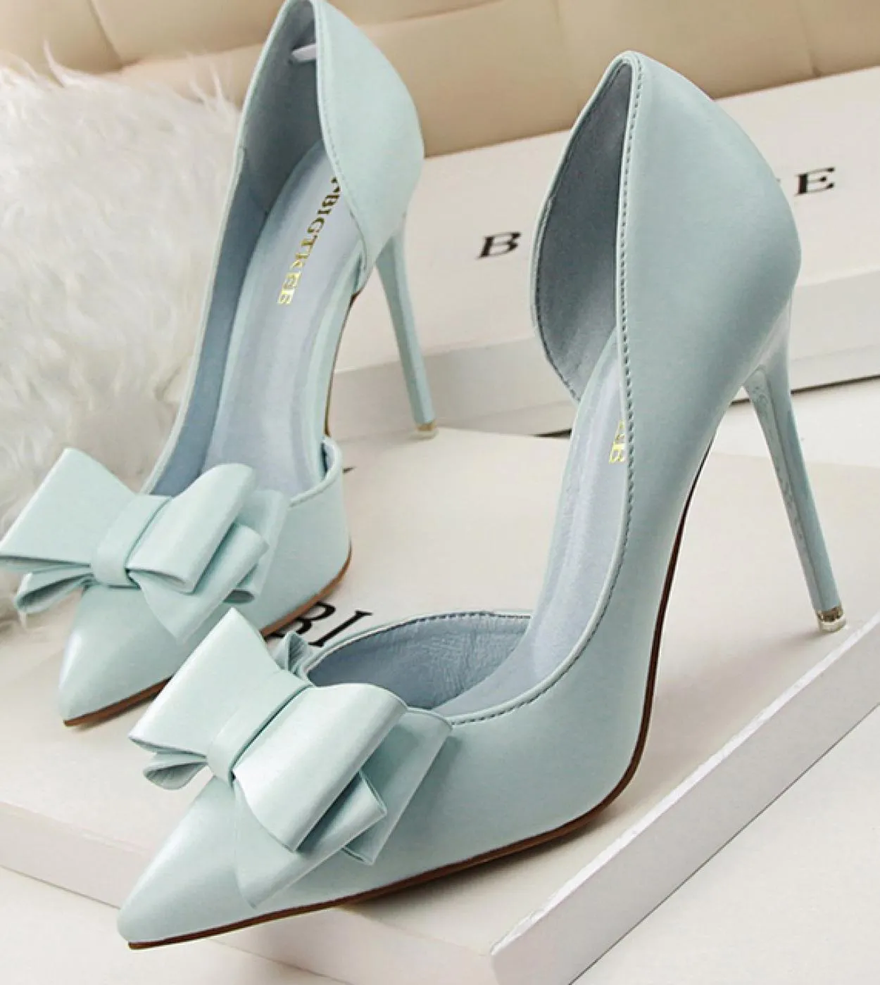 Tacchi da sposa donna 7,5 cm 10 cm Décolleté con tacco alto Scarpins Carino Kawaii Tacchi bassi corti Lady Fetish Blu Giallo Ros