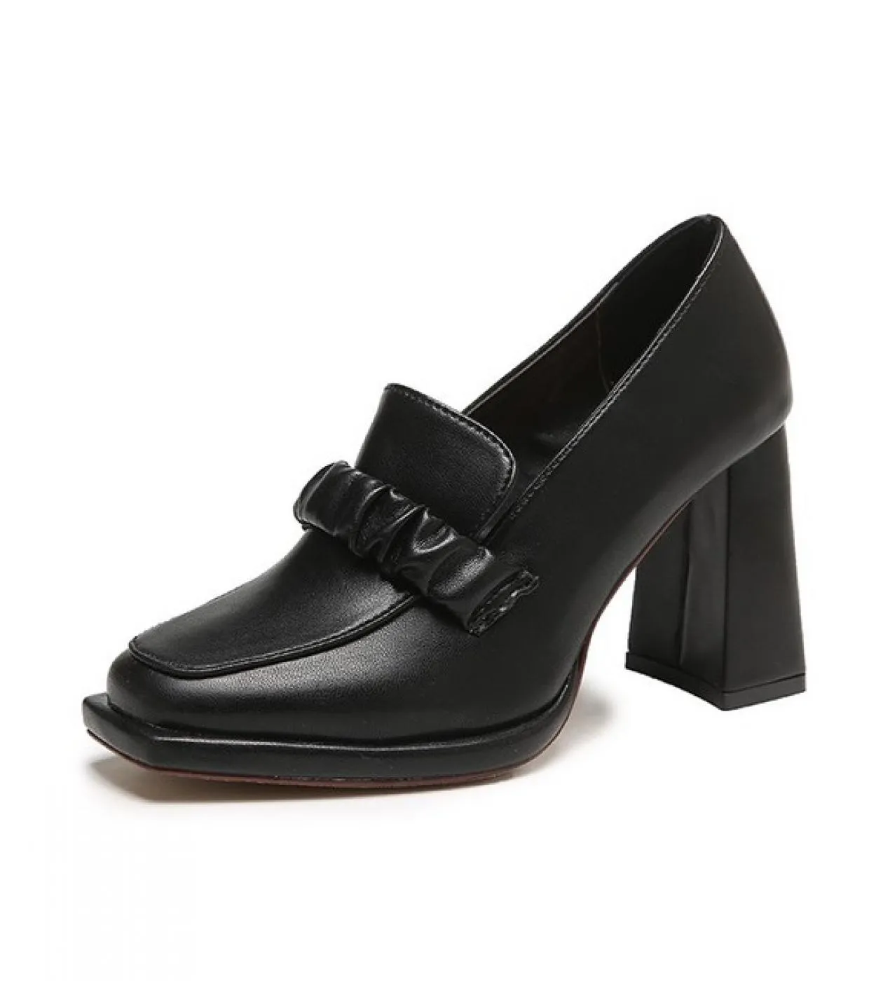 Tacchi Donna 2023 Tacchi alti da donna Nuove scarpe Punta quadrata Tacchi spessi Tacchi bassi Moda Scarpe da donna