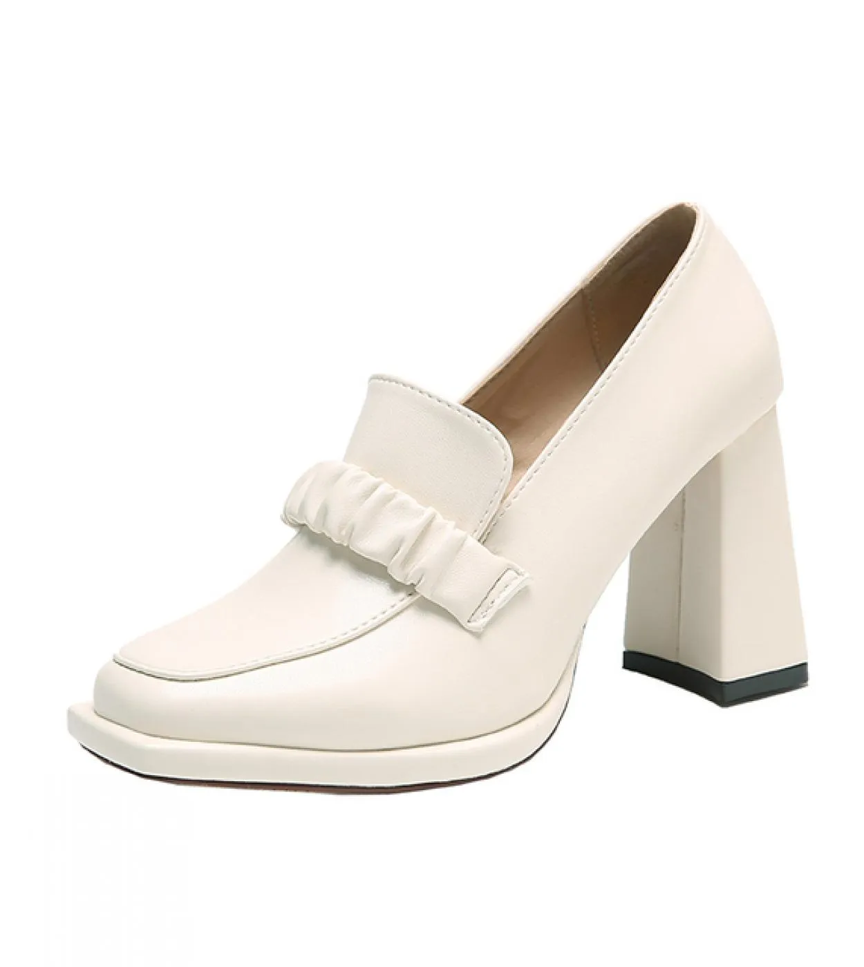 Tacchi Donna 2023 Tacchi alti da donna Nuove scarpe Punta quadrata Tacchi spessi Tacchi bassi Moda Scarpe da donna