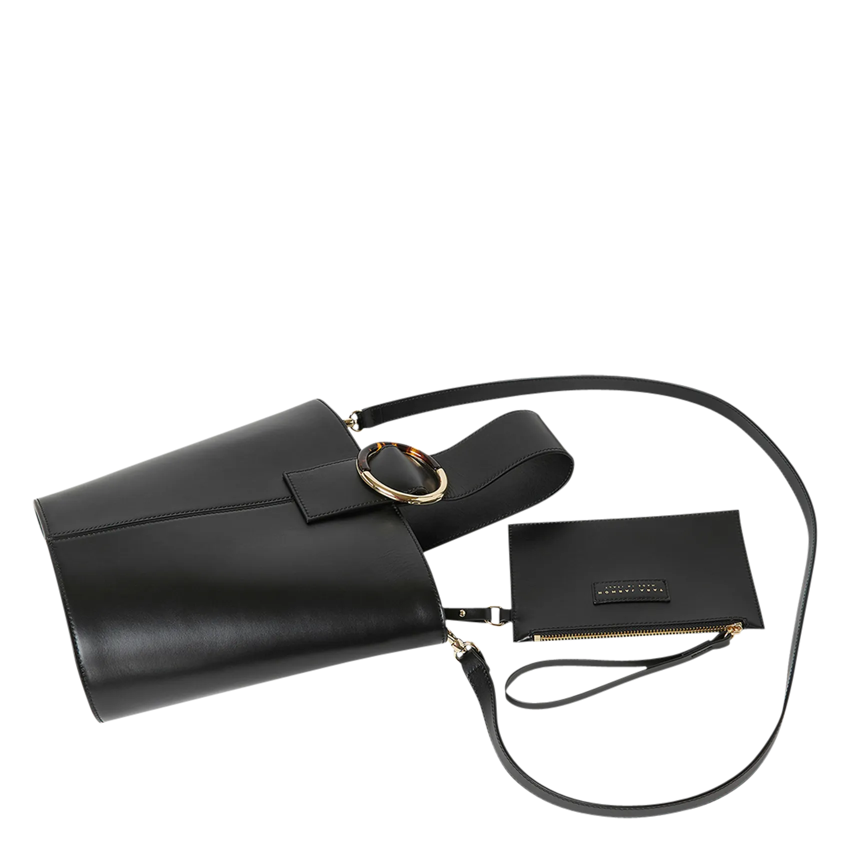  TARA JARMON   SOPHIE - Borsa a secchiello in pelle | Nero