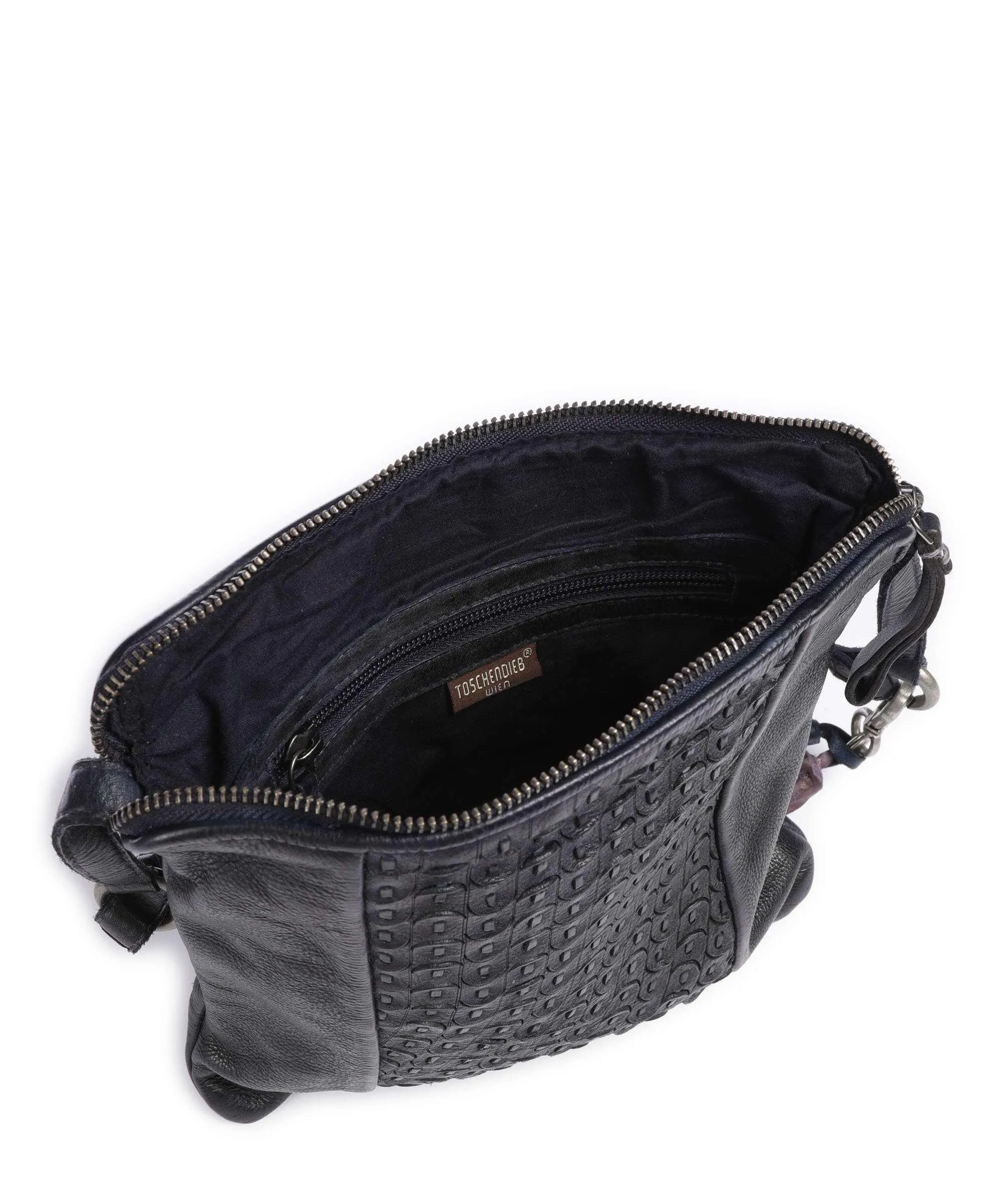  Taschendieb Wien Am Bauernmarkt 5 Borsa a tracolla pelle di vacchetta grana navy  
