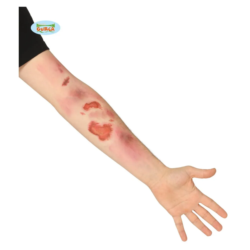 Tatuaggi per braccia a forma di ferite per Halloween e per feste in maschera
