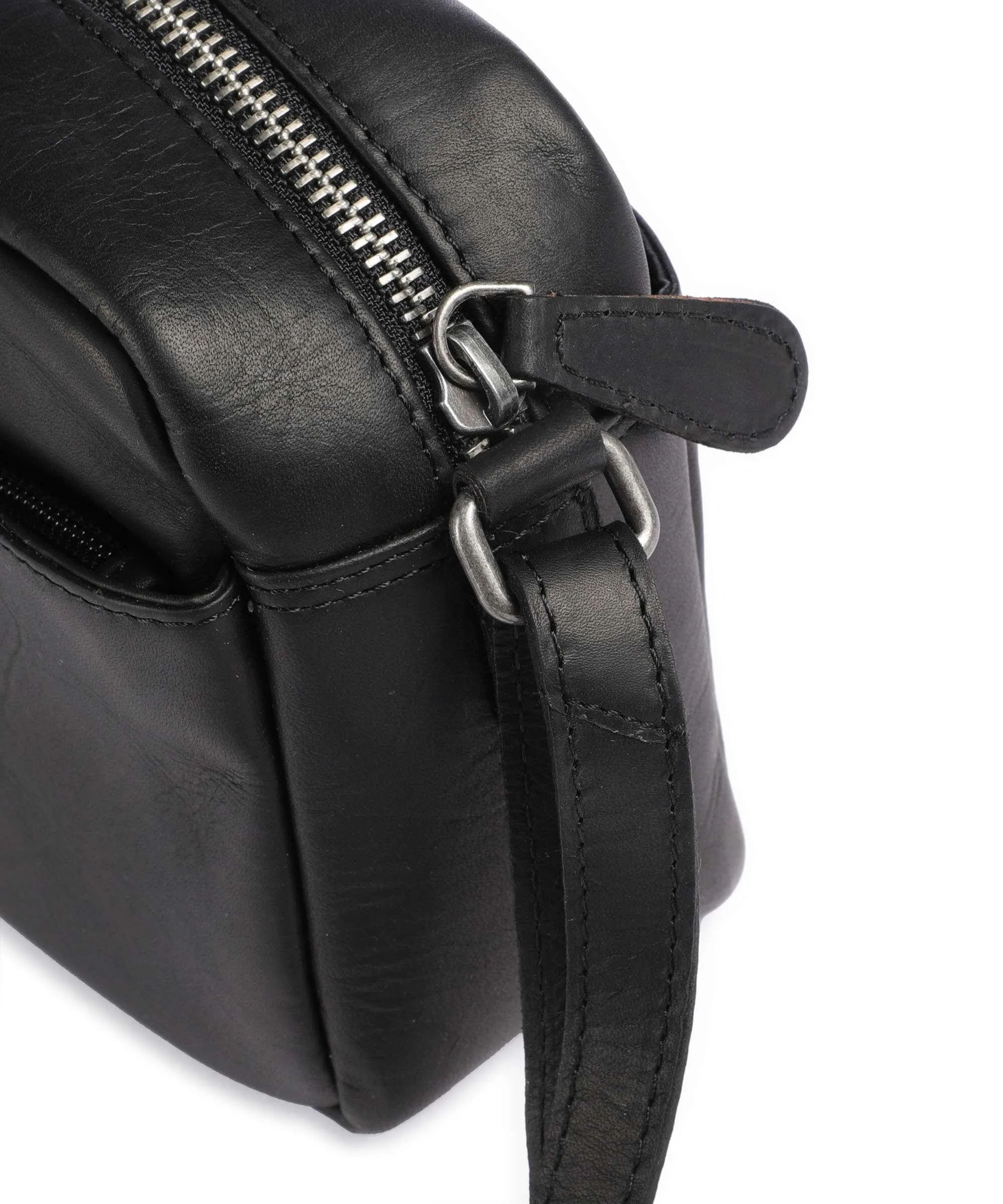  The Chesterfield Brand Cow Wax Pull Up Arona Borsa a tracolla pelle di vacchetta pull-up nero  