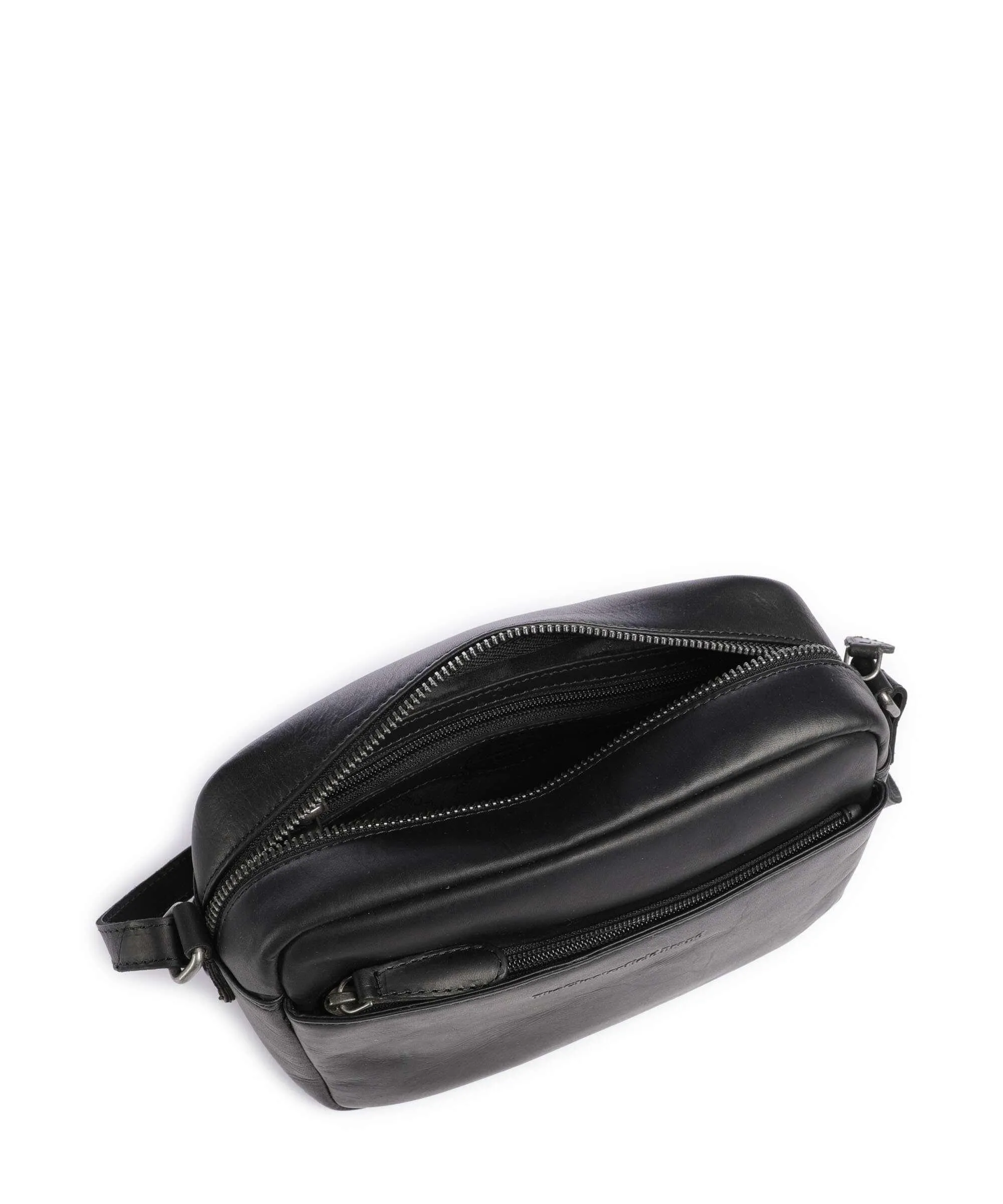  The Chesterfield Brand Cow Wax Pull Up Arona Borsa a tracolla pelle di vacchetta pull-up nero  