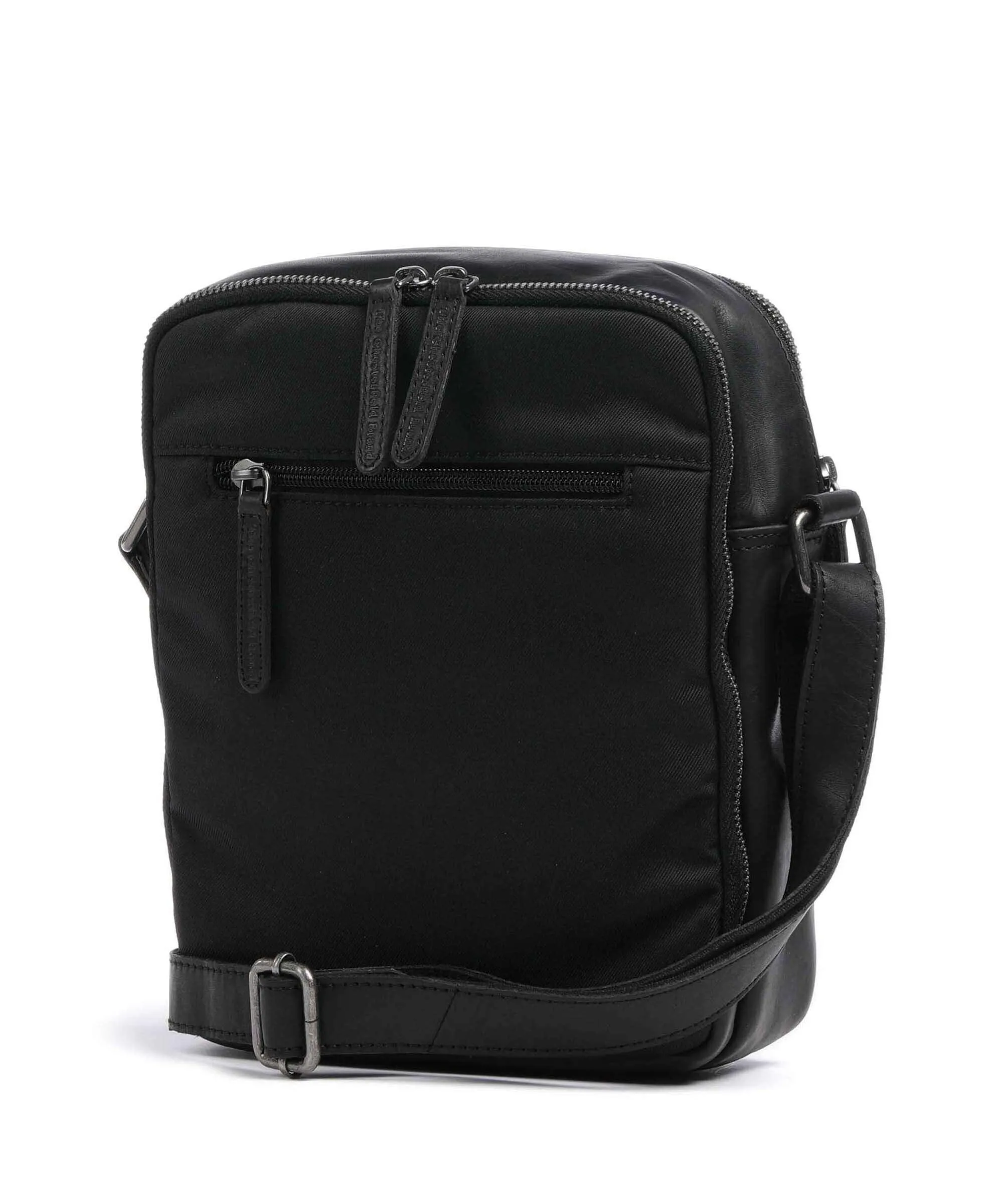  The Chesterfield Brand Fusion Arendal Borsa a tracolla nylon, pelle nero  
