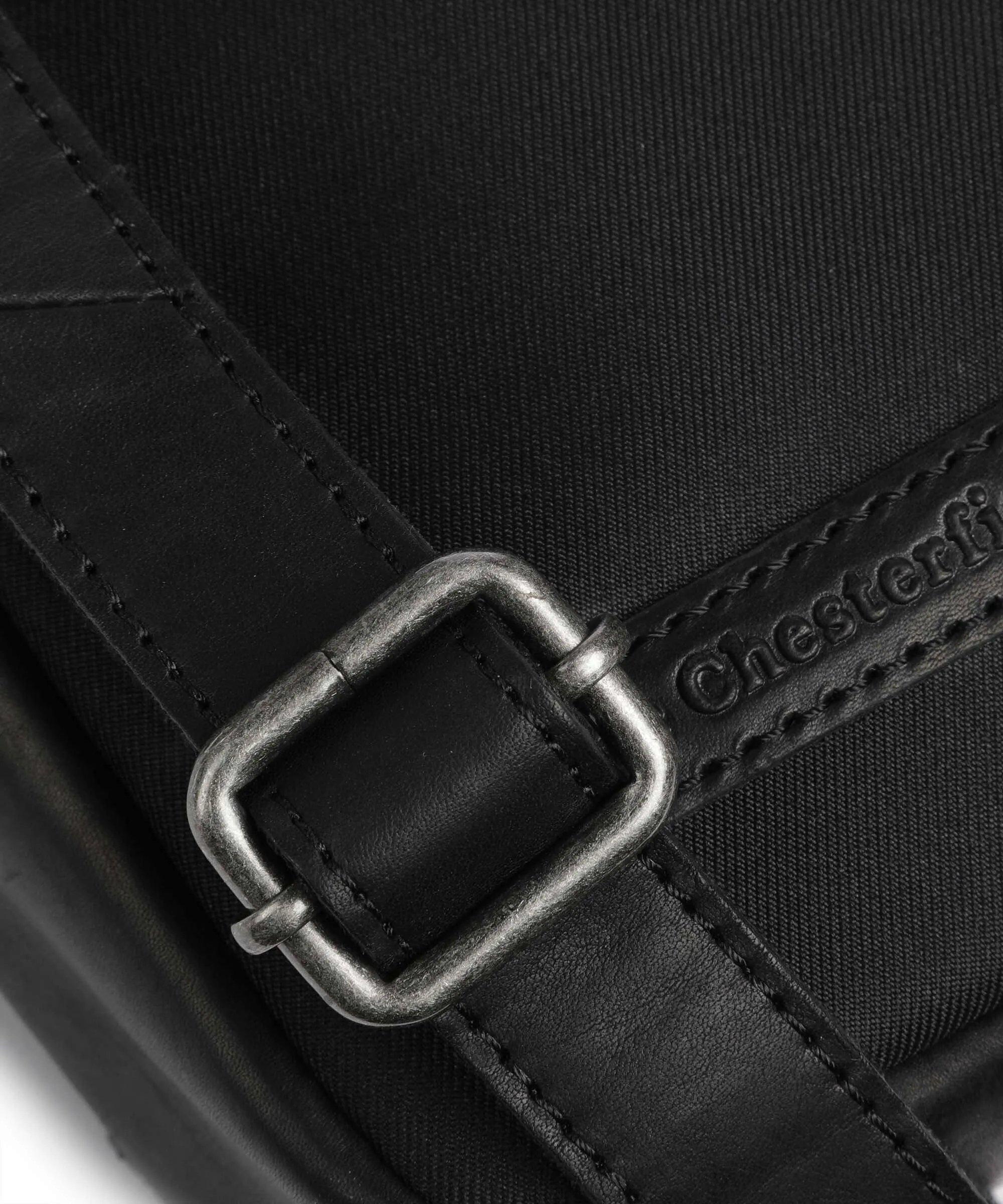 The Chesterfield Brand Fusion Arendal Borsa a tracolla nylon, pelle nero  