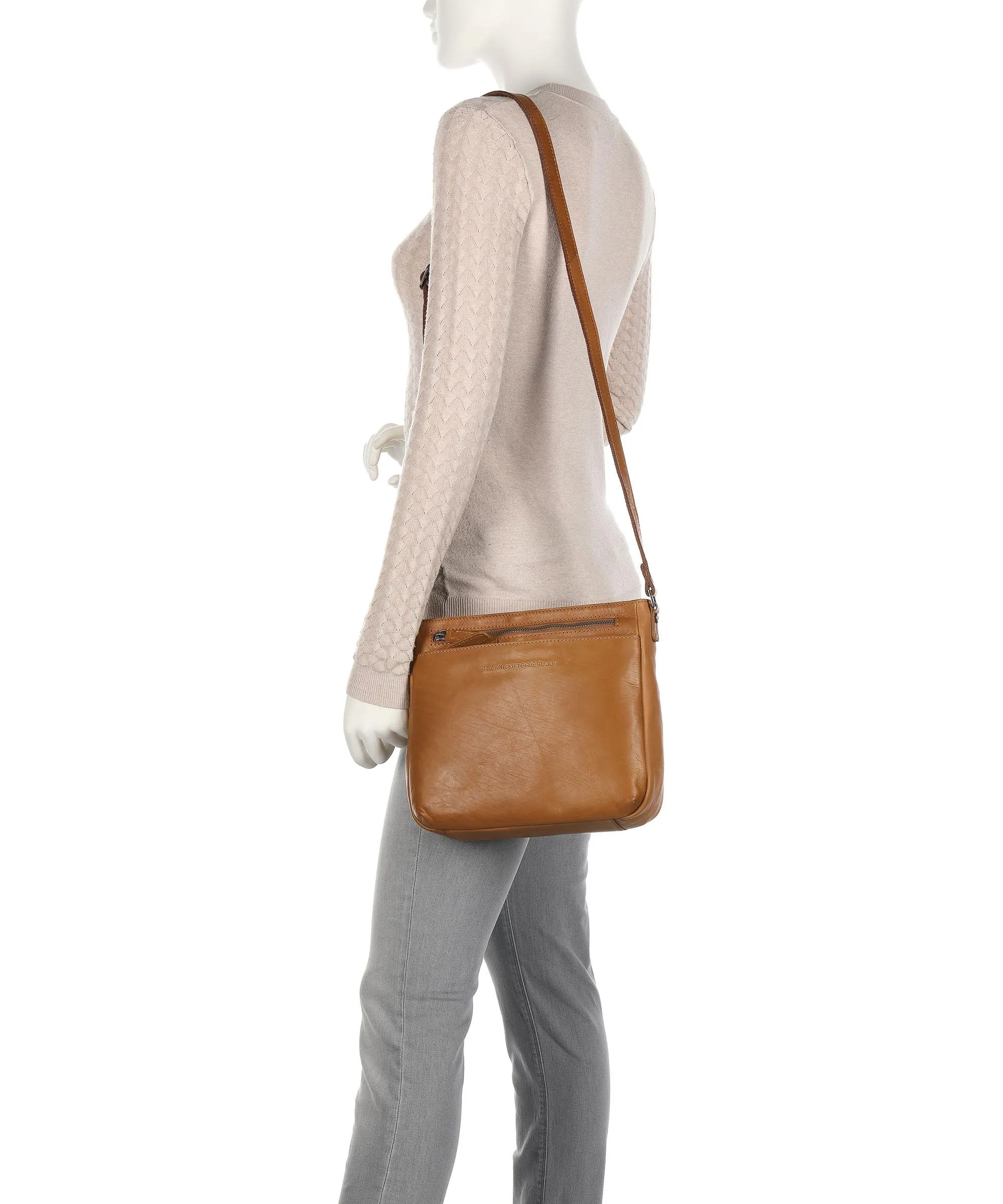  The Chesterfield Brand Mumbai Borsa a tracolla pelle bovina cognac  
