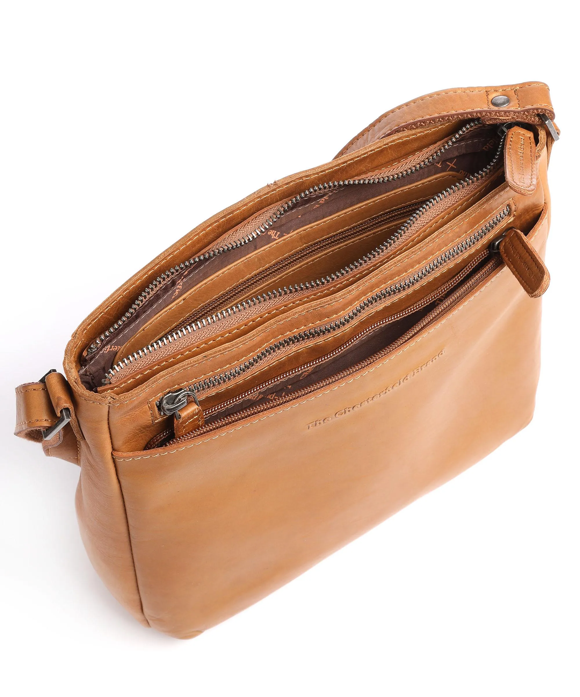  The Chesterfield Brand Mumbai Borsa a tracolla pelle bovina cognac  