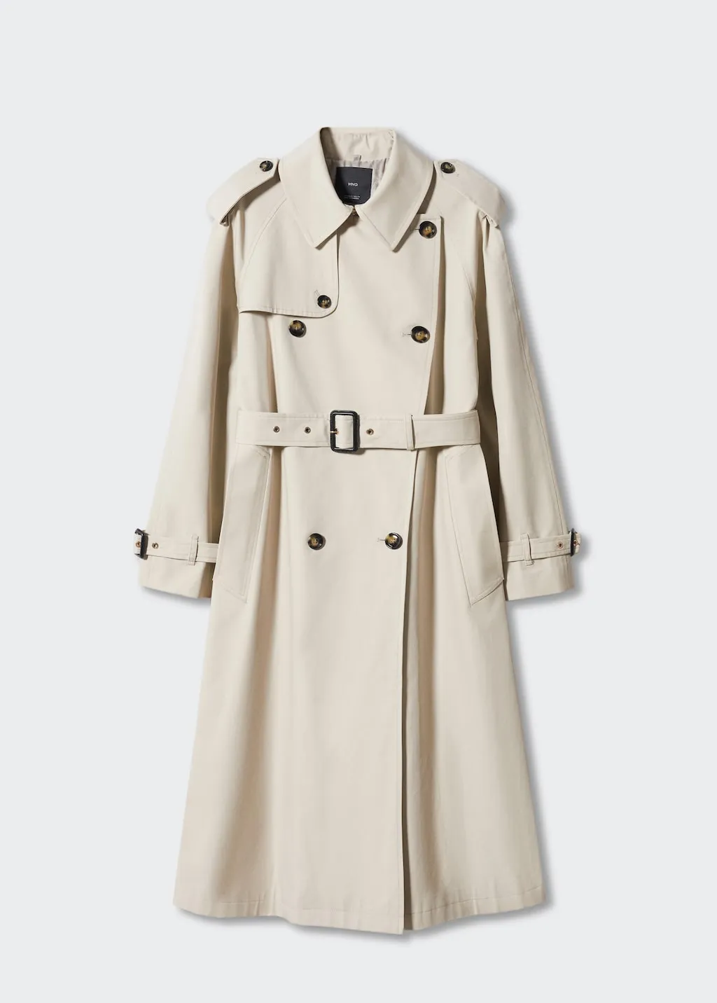Trench cotone cintura