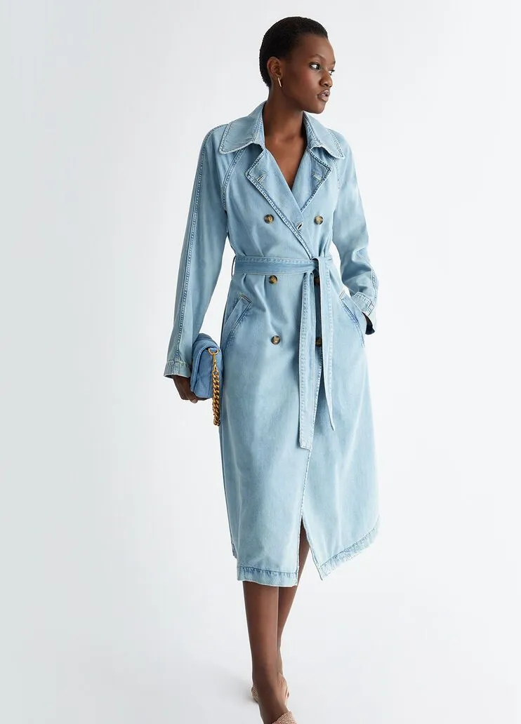 Trench in denim liu jo