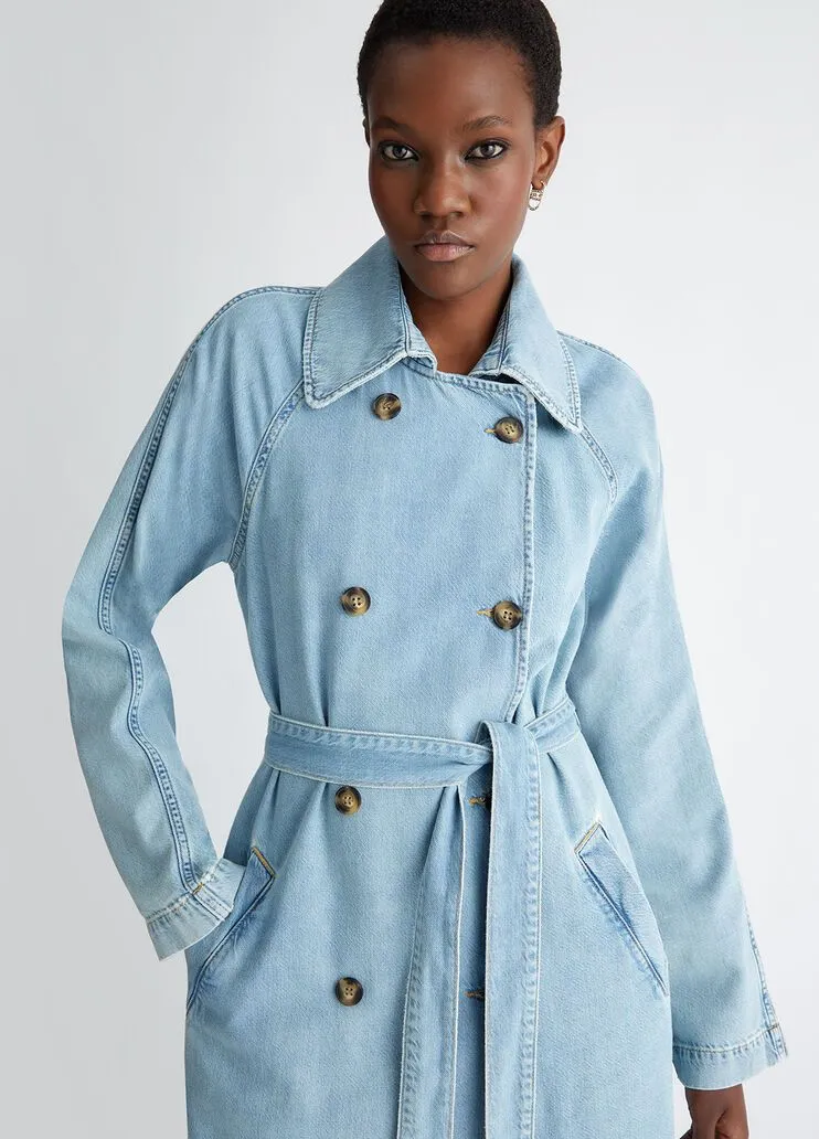 Trench in denim liu jo