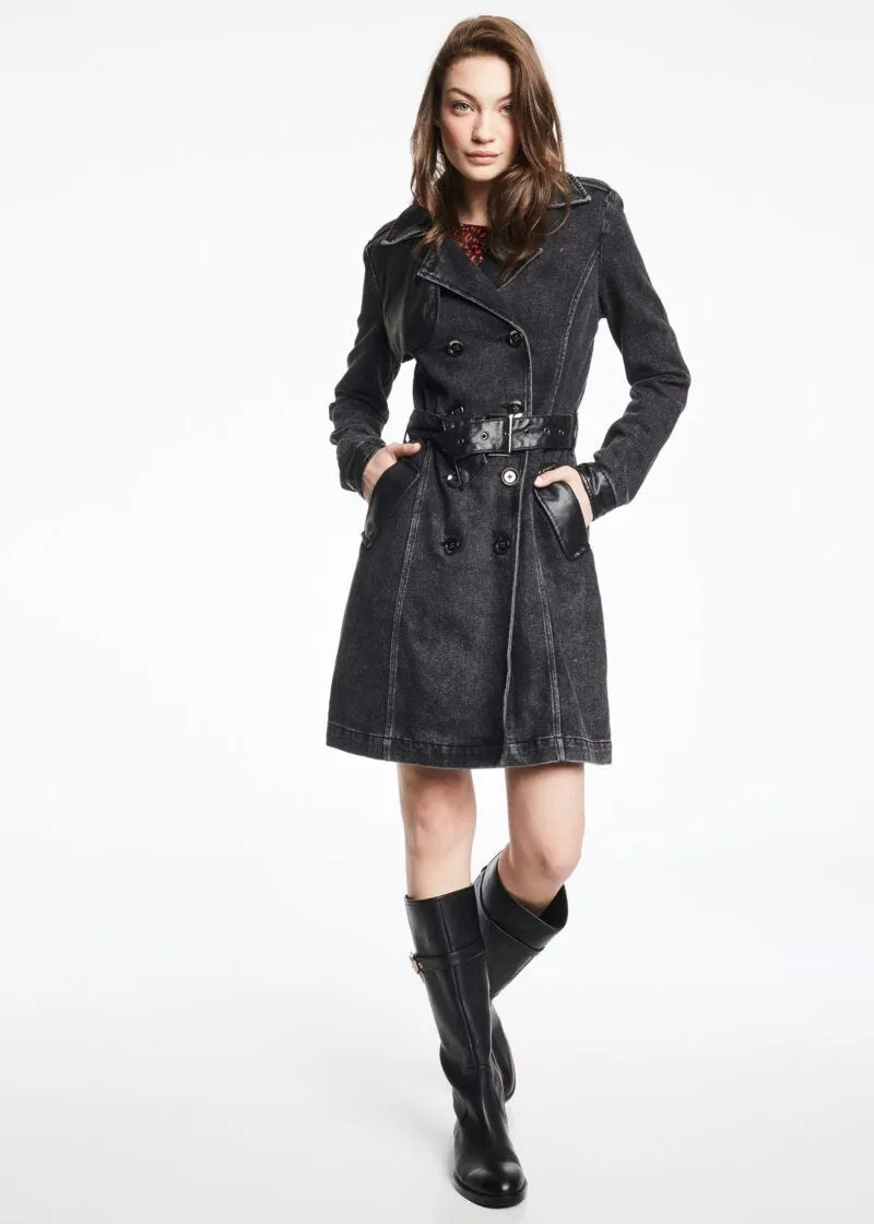 Trench in denim
