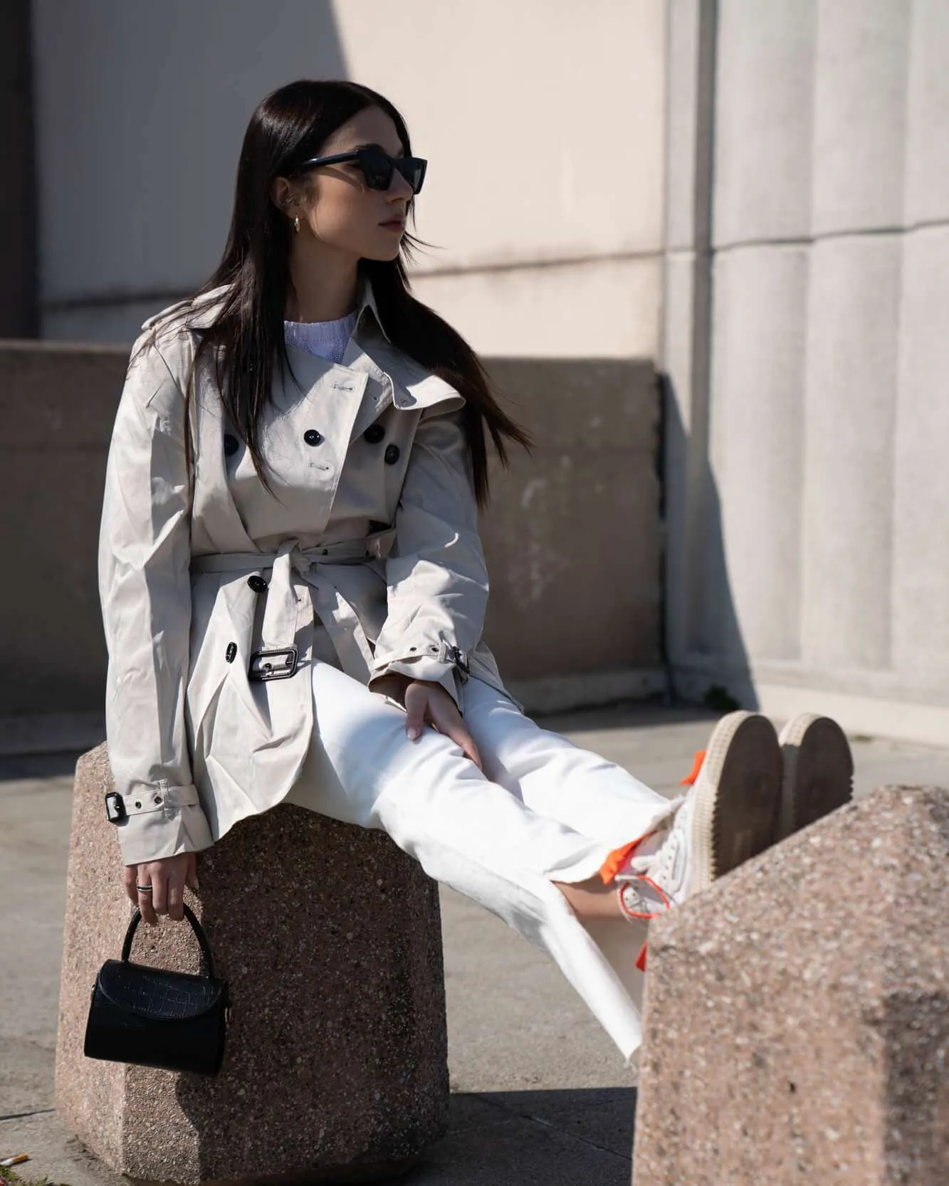 Trench primaverile beige